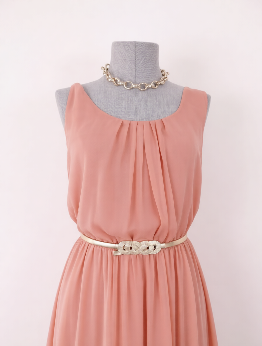 MASSIMO DUTTI Robe de soirée longue 100% Soie