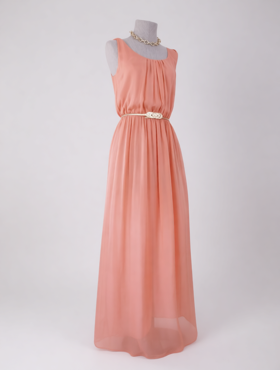 MASSIMO DUTTI Robe de soirée longue 100% Soie