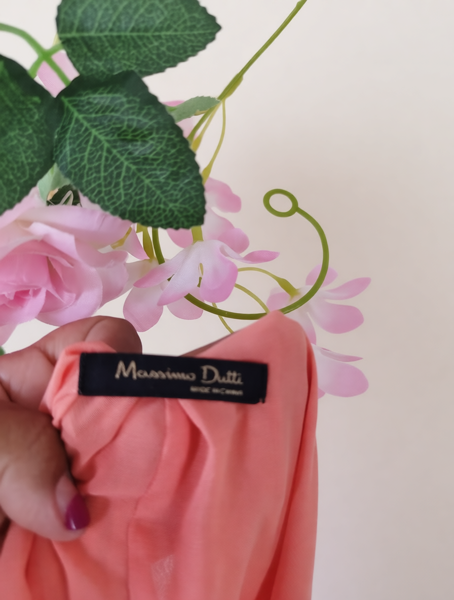 MASSIMO DUTTI Robe de soirée longue 100% Soie