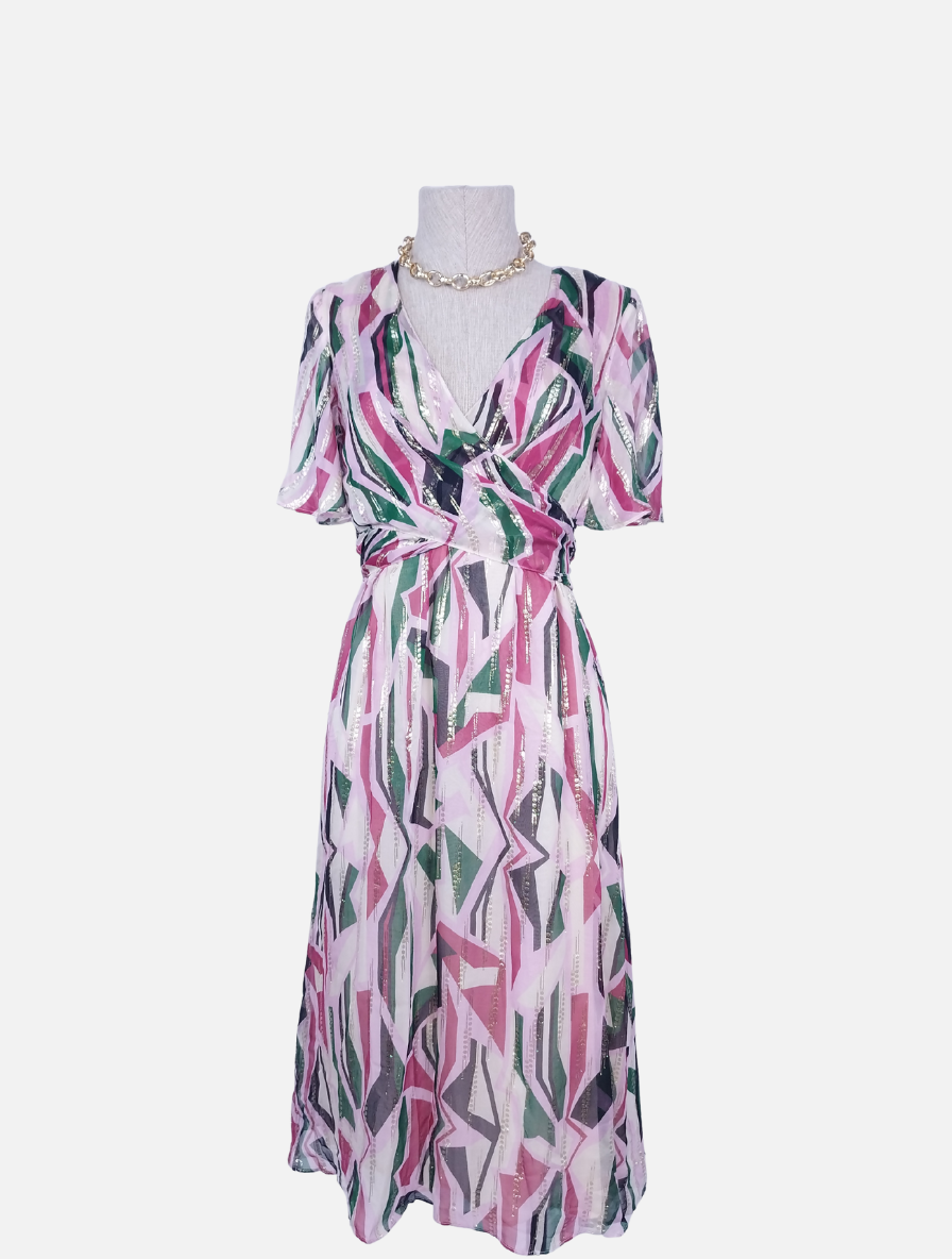 Robe de soirée longue portefeuille BA &amp; SH