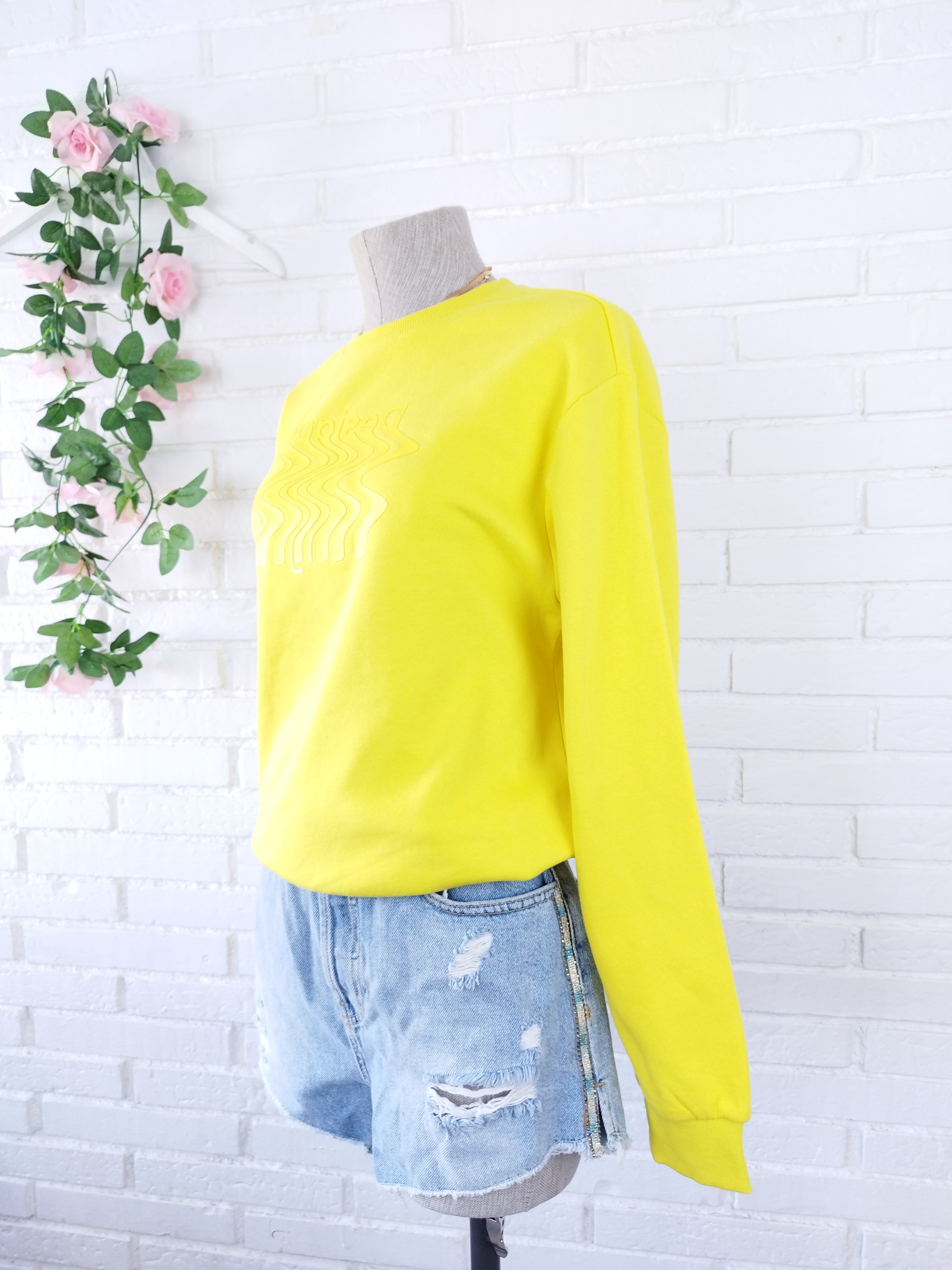 Sudadera DESIGUAL Amarilla 100% Algodón