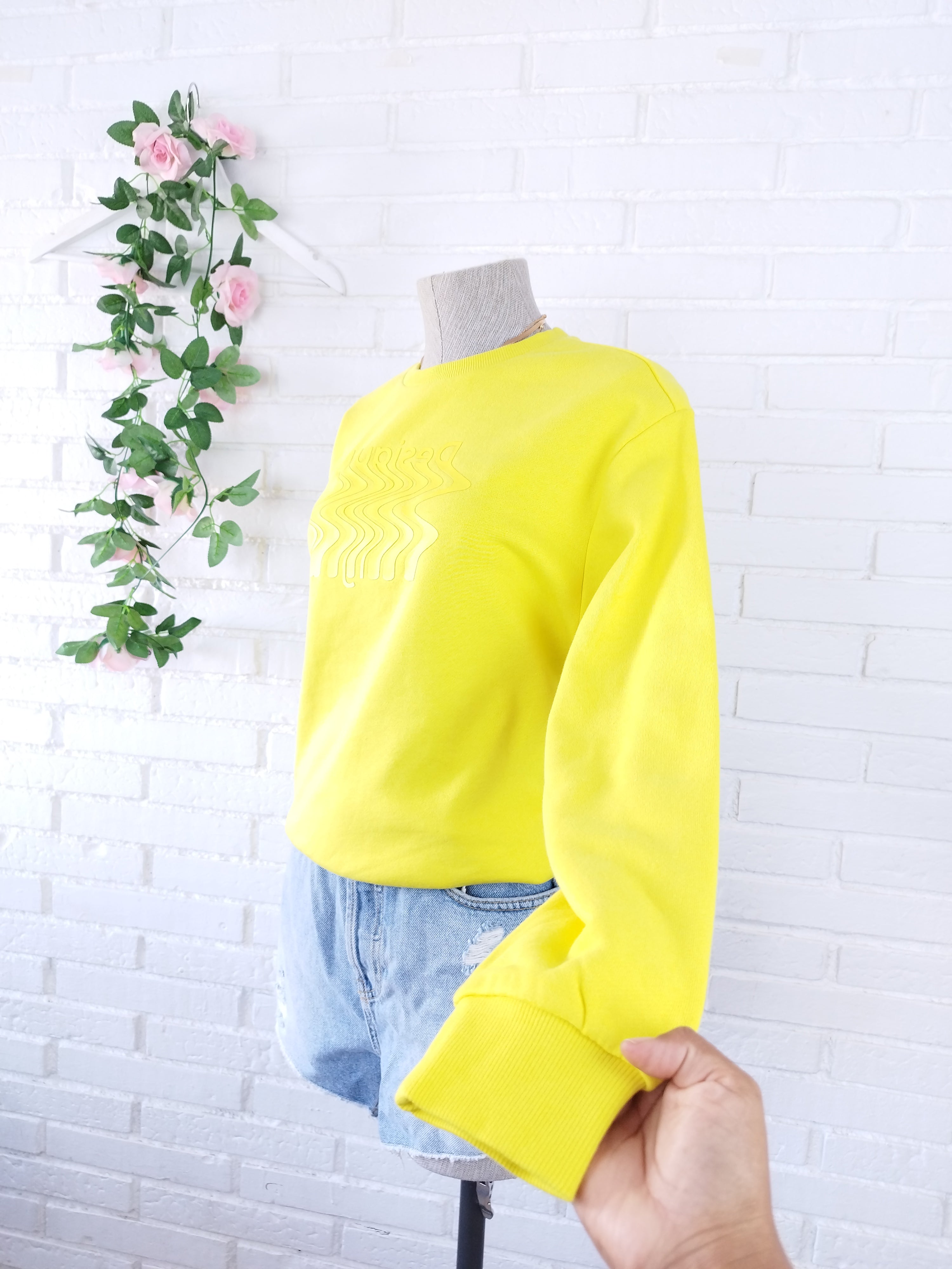 Sudadera DESIGUAL Amarilla 100% Algodón