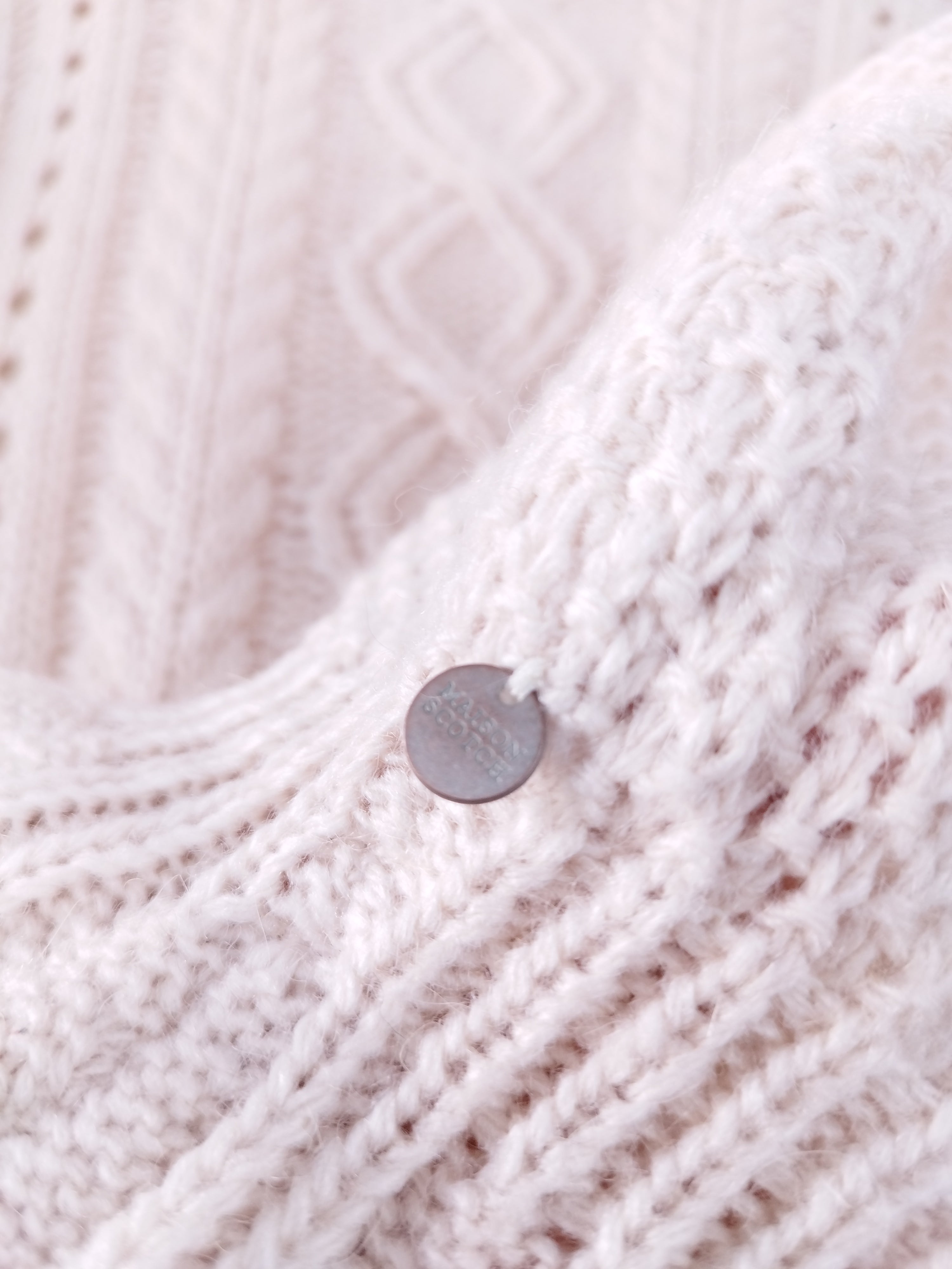 Jersey SCOTCH & SODA Punto Trenzado Jacquard Lana Alpaca