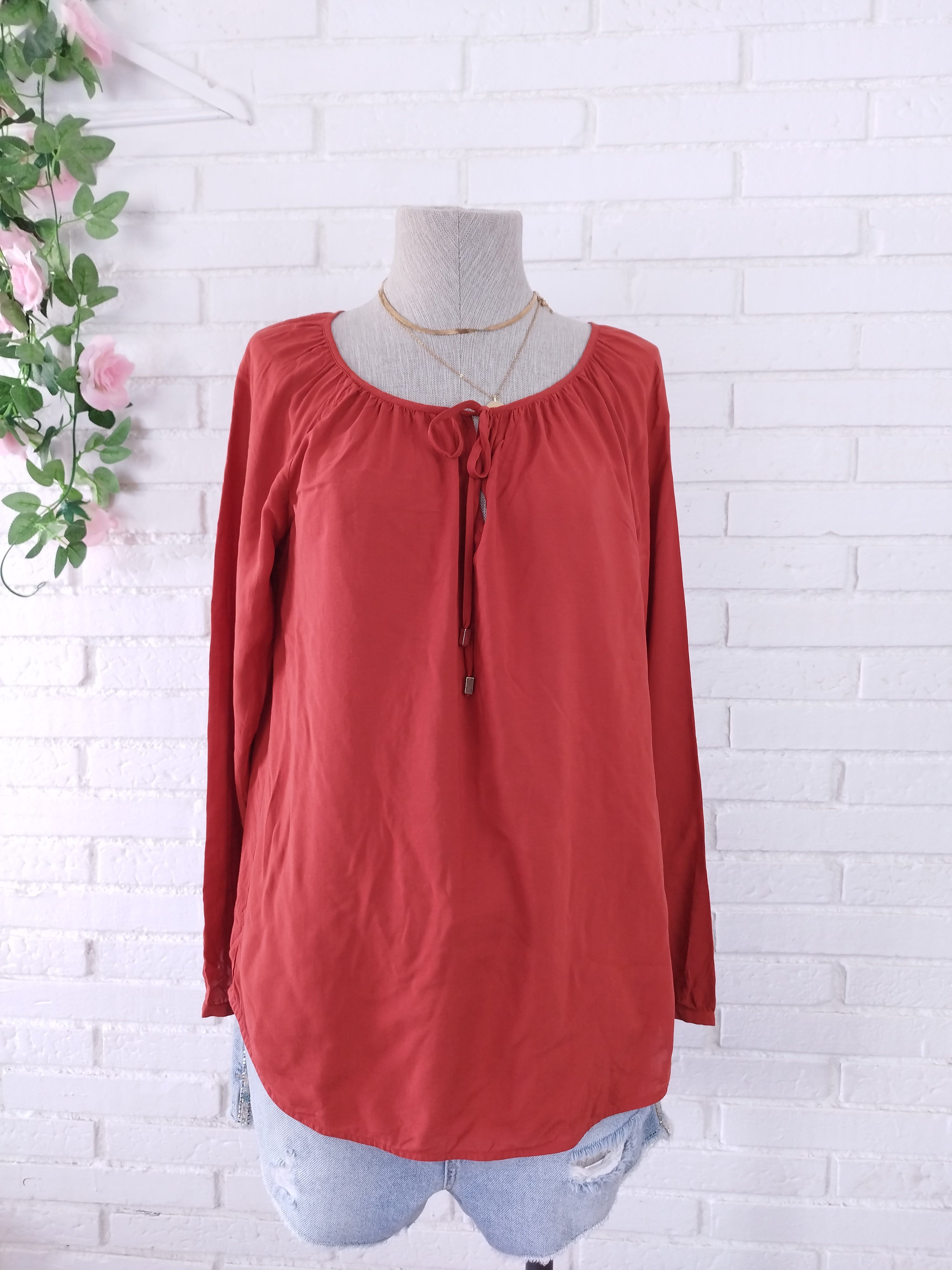 Blusa HALLHUBER Fluida mangas largas