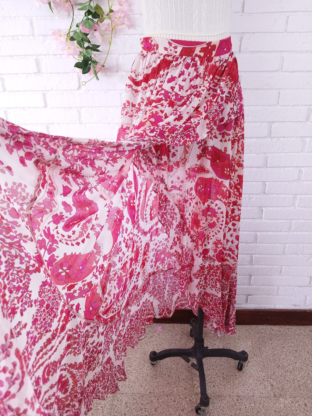 Falda TWINSET Asimétrica larga floral