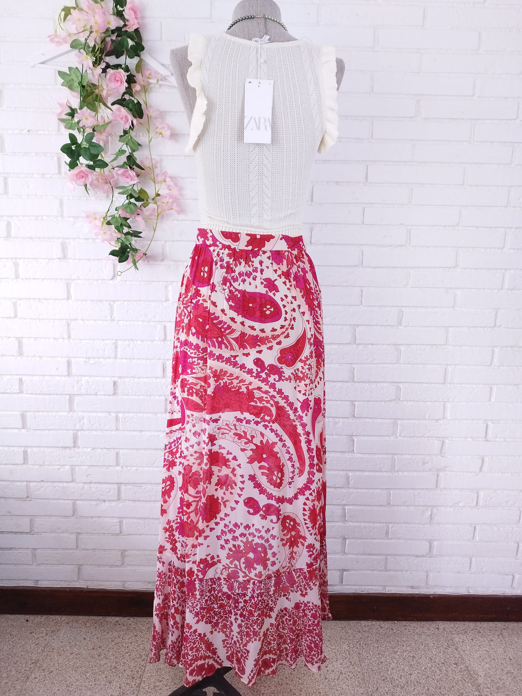 Falda TWINSET Asimétrica larga floral