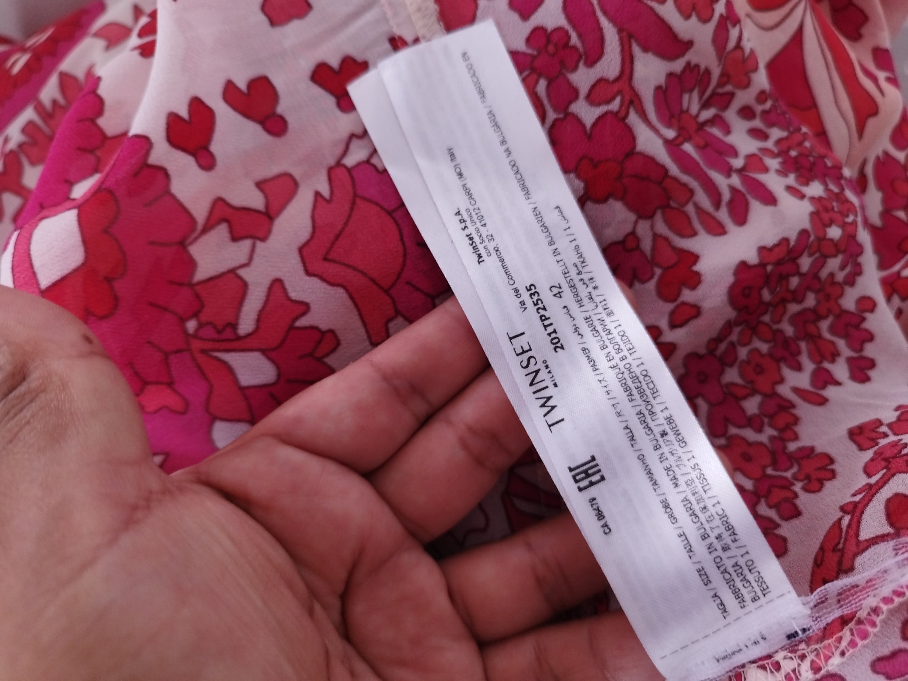 Falda TWINSET Asimétrica larga floral