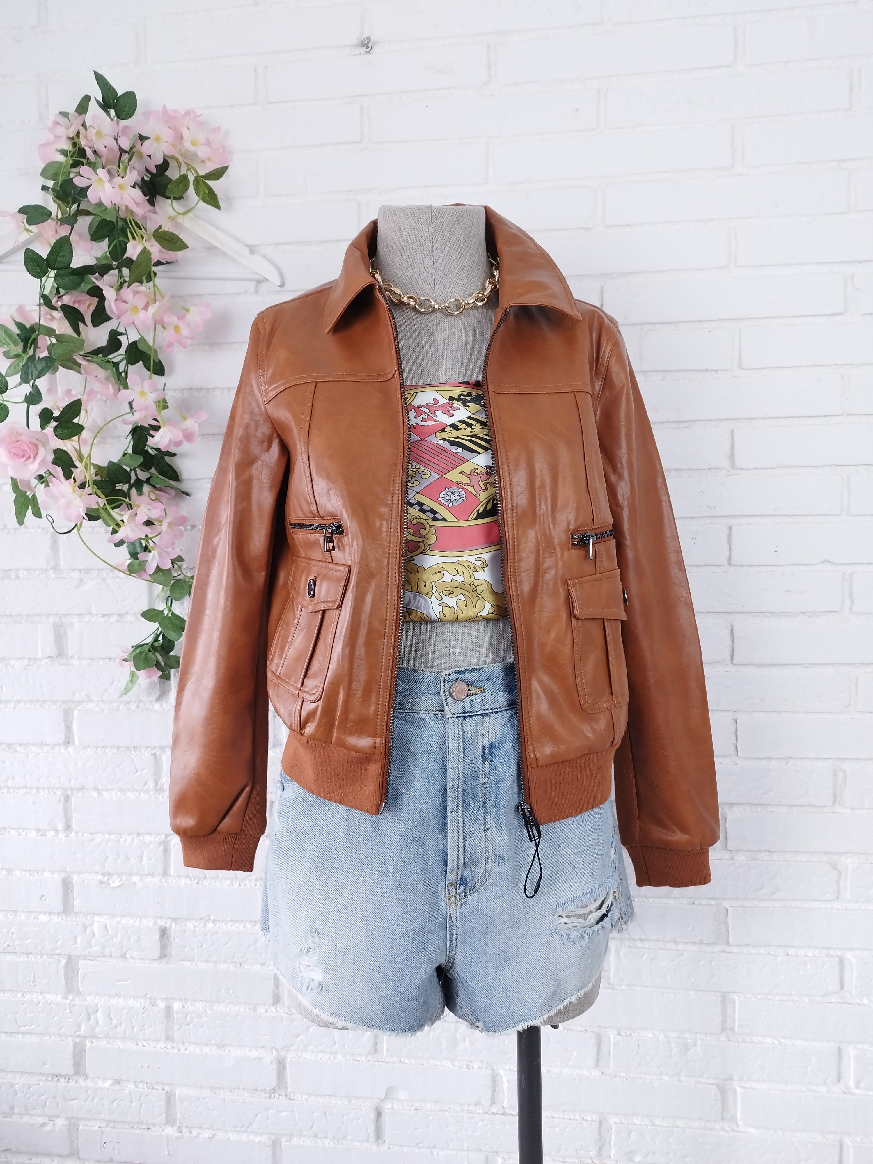 Veste aviateur en similicuir DESIGUAL