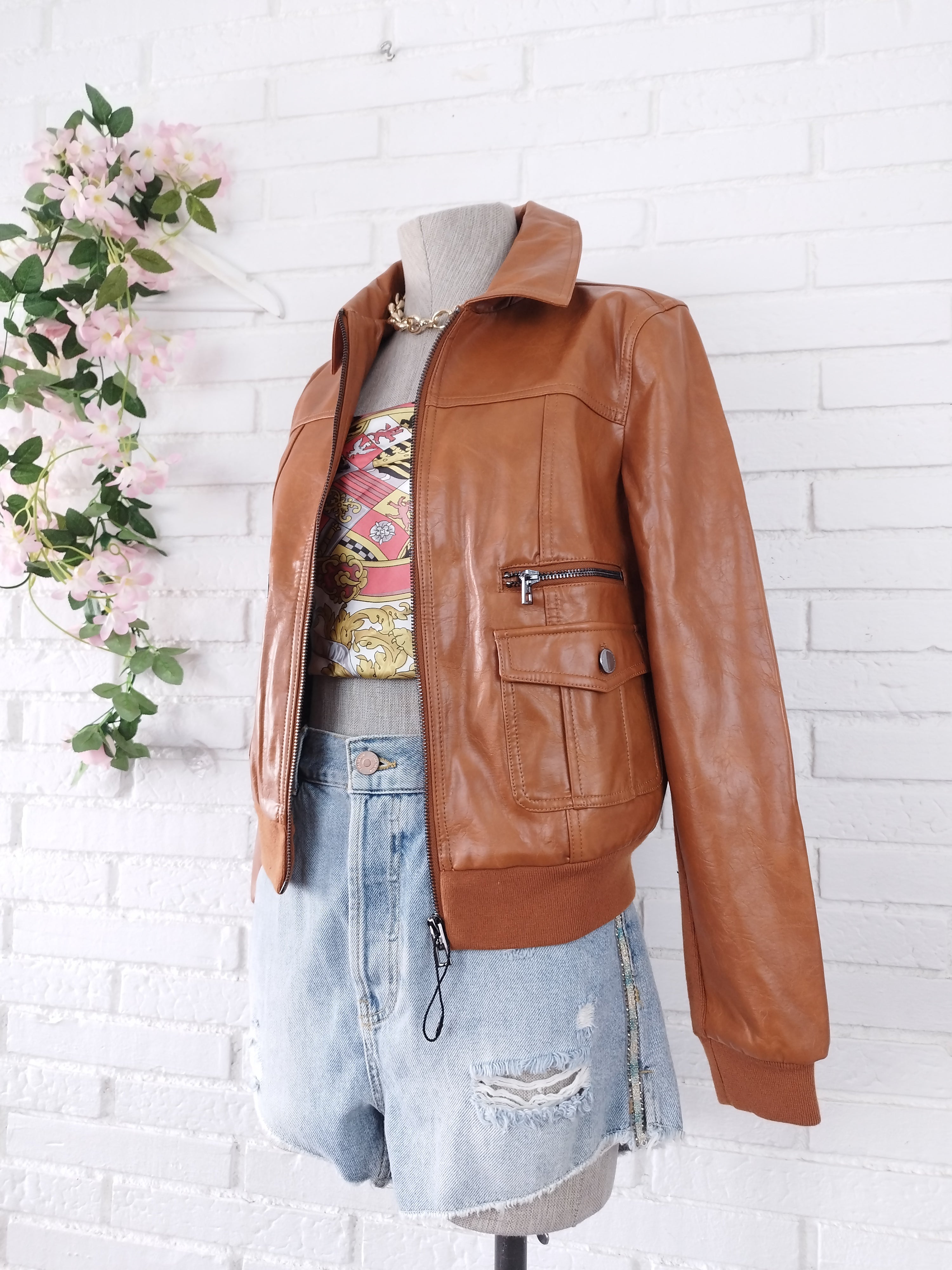 Veste aviateur en similicuir DESIGUAL