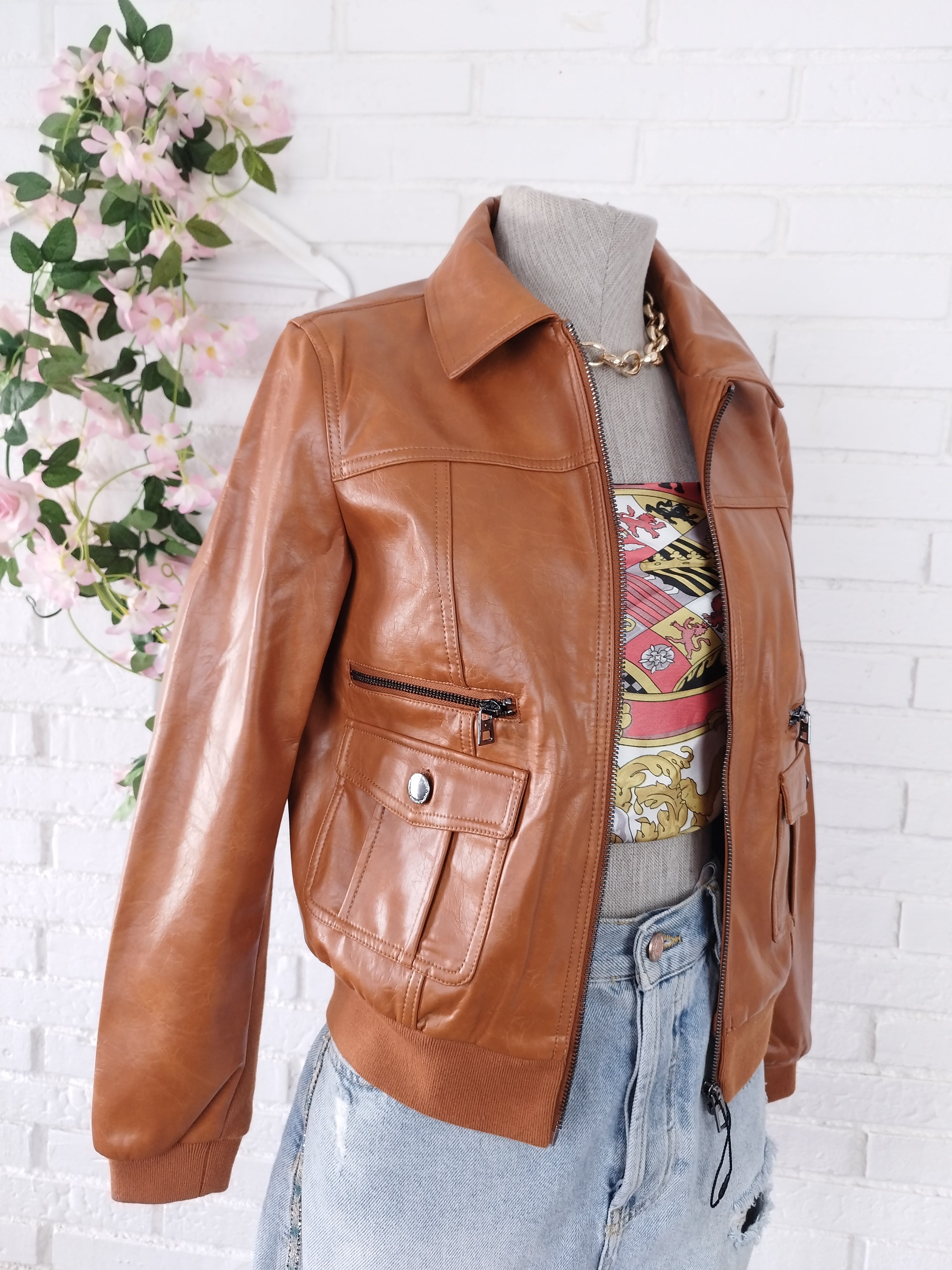 Veste aviateur en similicuir DESIGUAL