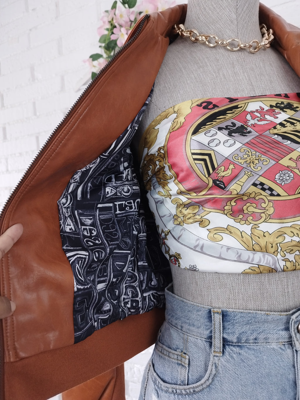 Veste aviateur en similicuir DESIGUAL