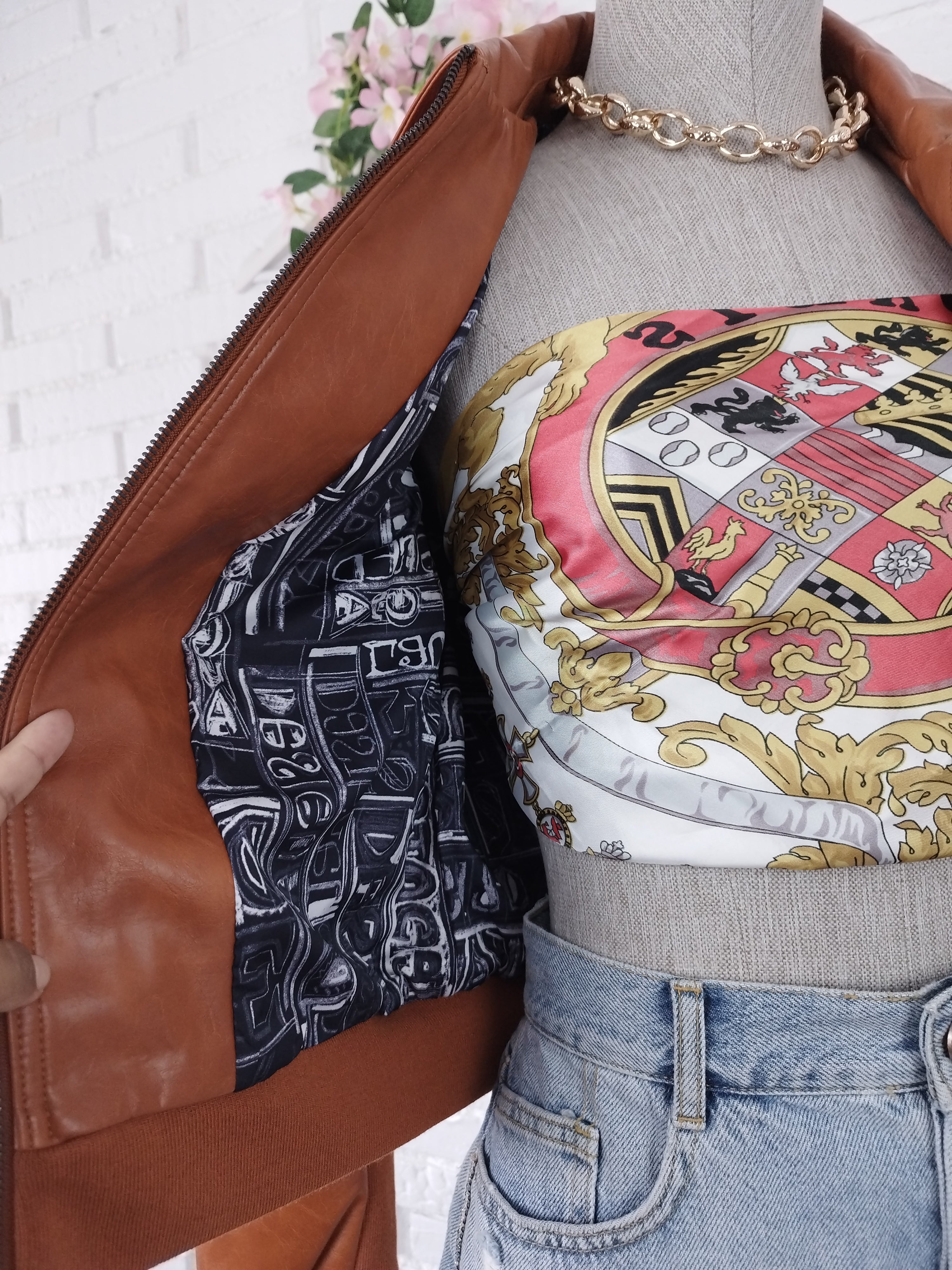 Veste aviateur en similicuir DESIGUAL