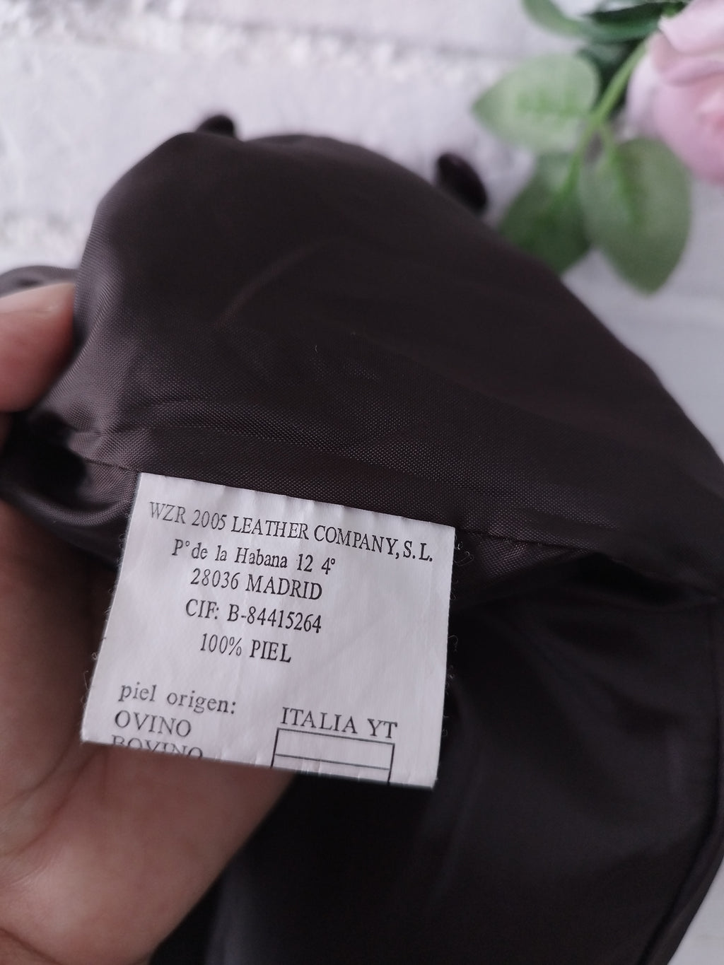 Veste blazer vintage en cuir suédé véritable