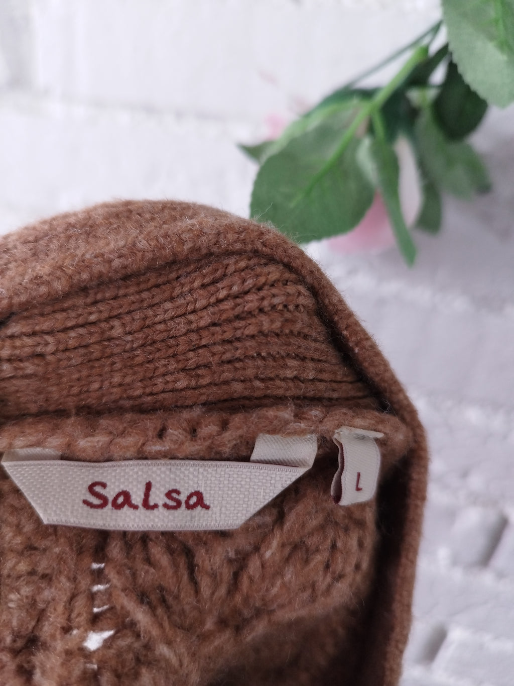 Gilet tressé épais oversize SALSA