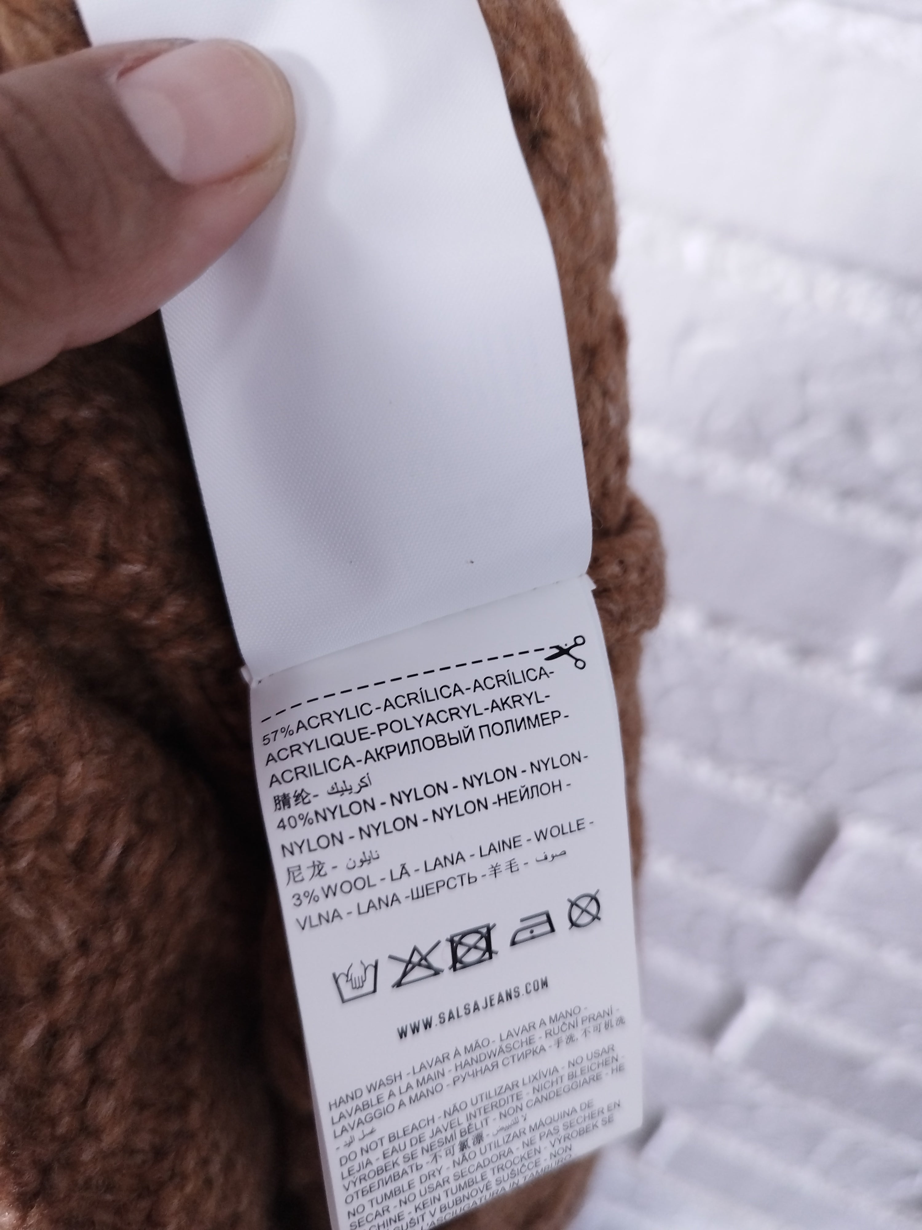 Gilet tressé épais oversize SALSA