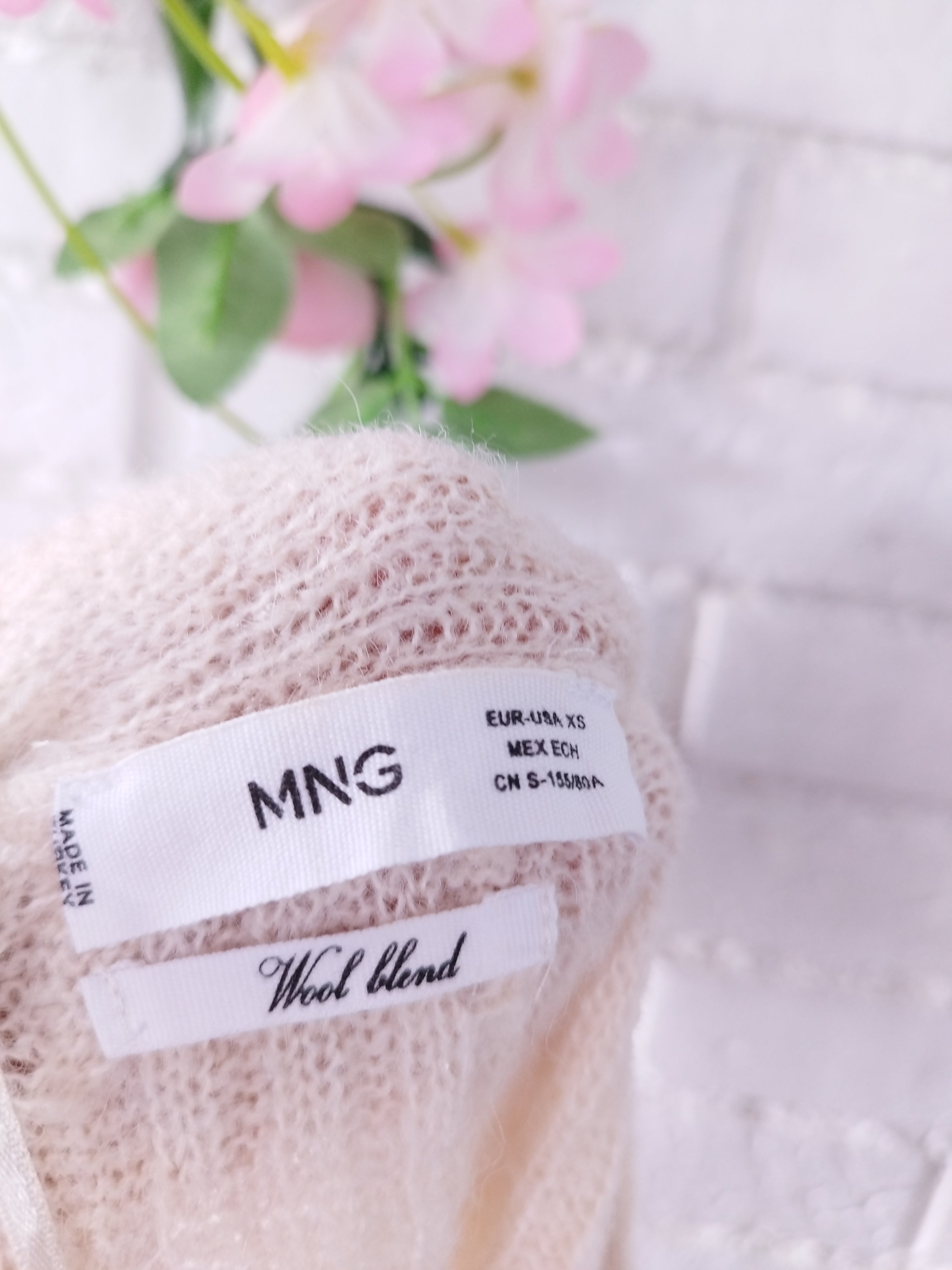 Cardigan MANGO con Lama Largo Punto Trenzado