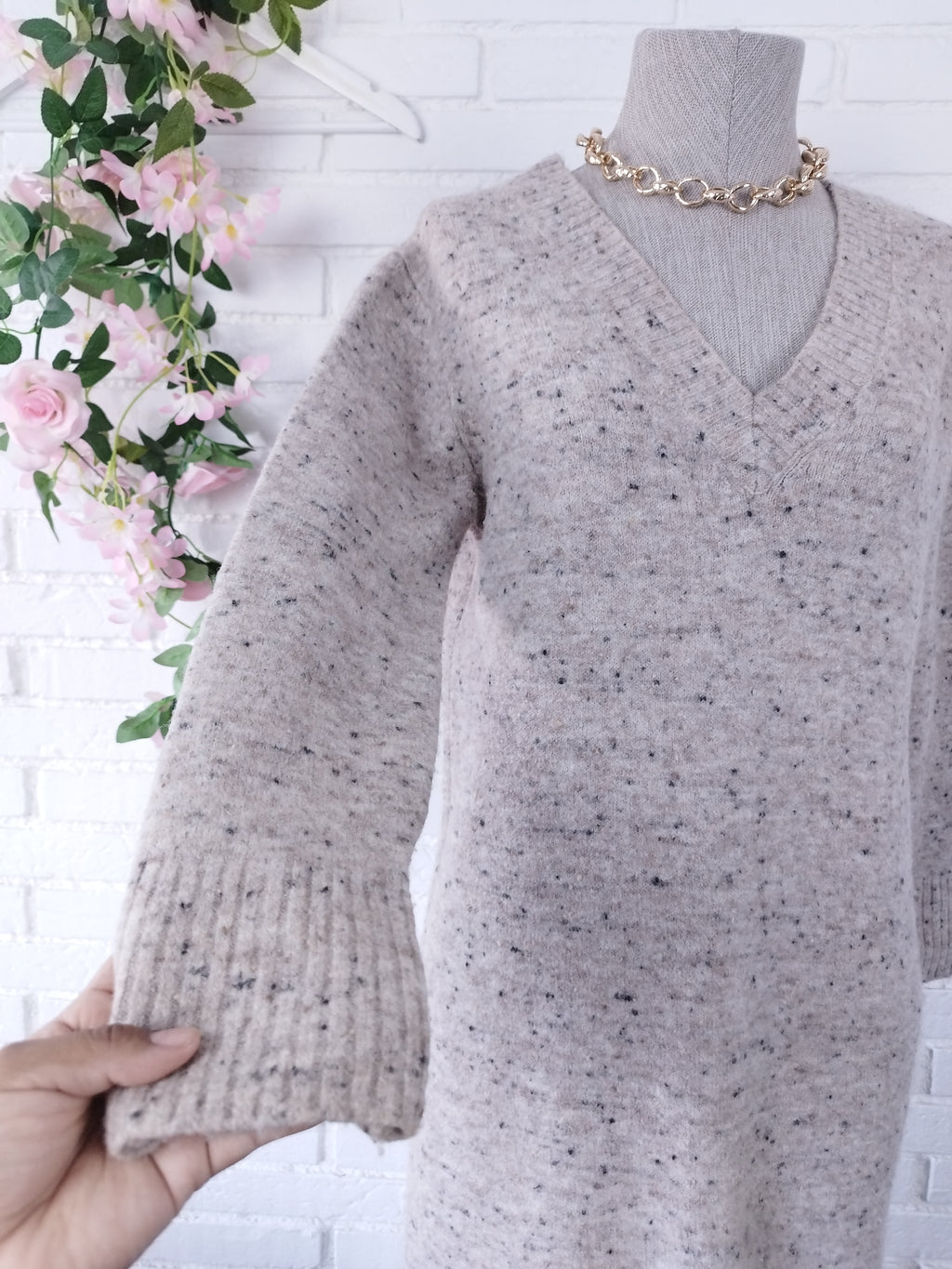 Vestido MASSIMO DUTTI Italy  Invierno Jaspeado Abrigador