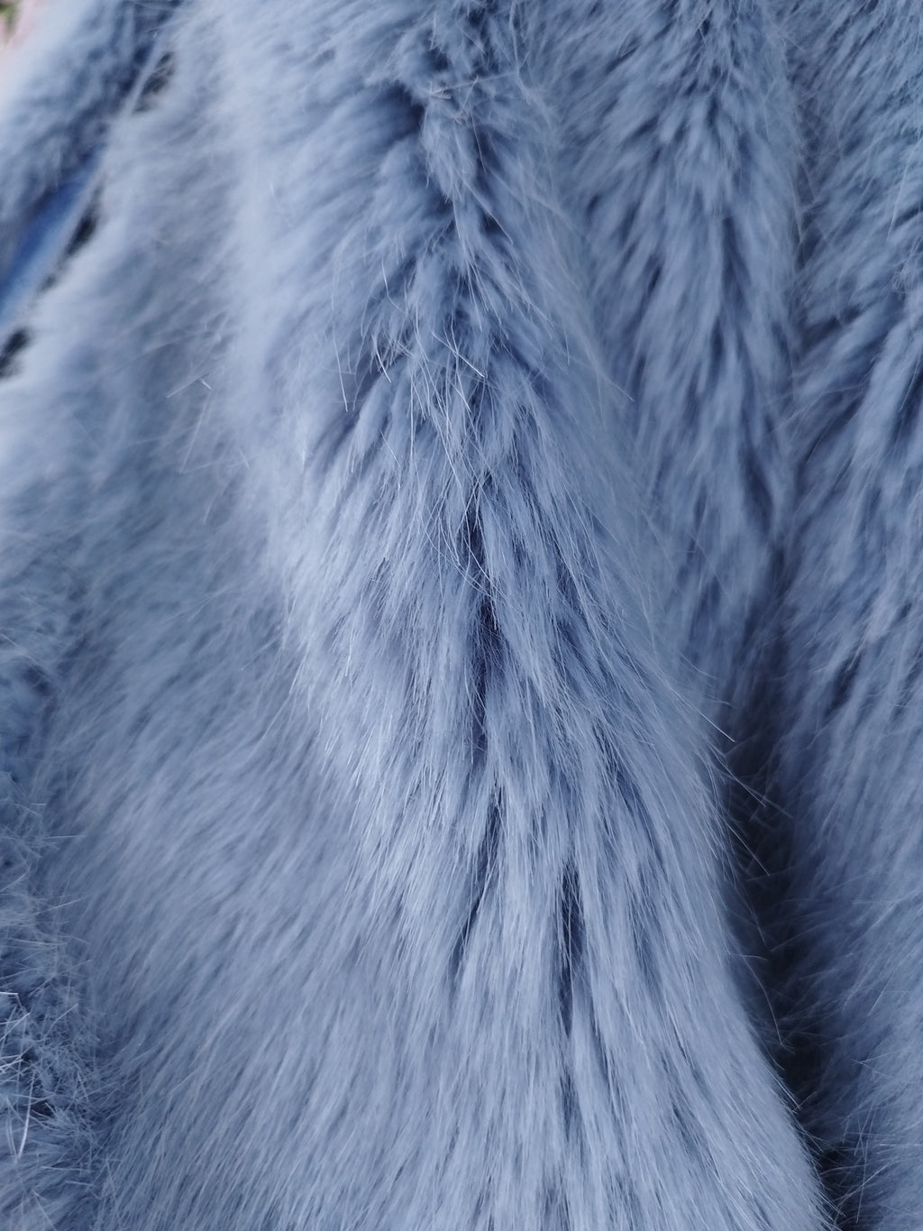 Veste en jean ZARA Y2K à effet fausse fourrure