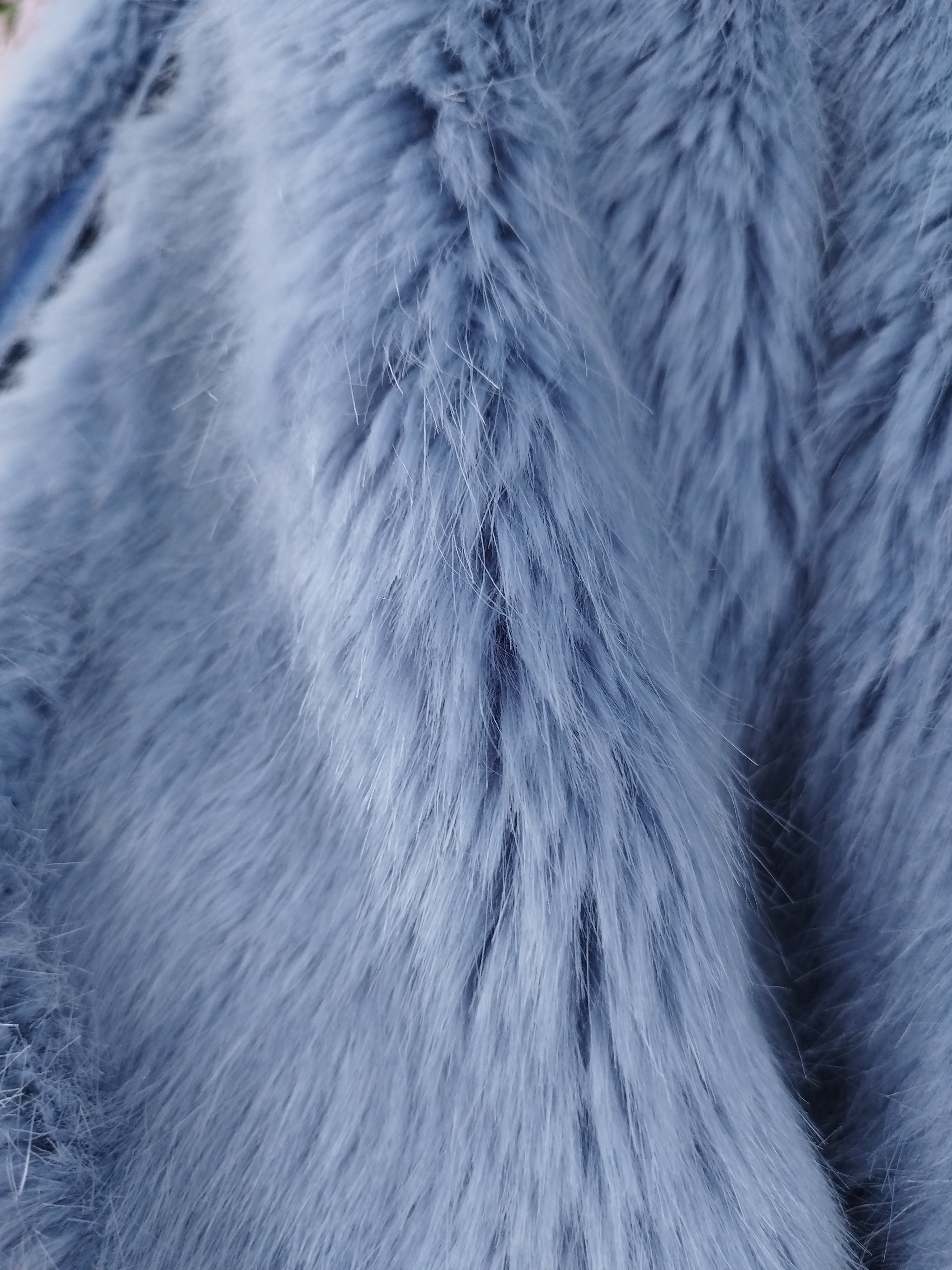 Veste en jean ZARA Y2K à effet fausse fourrure