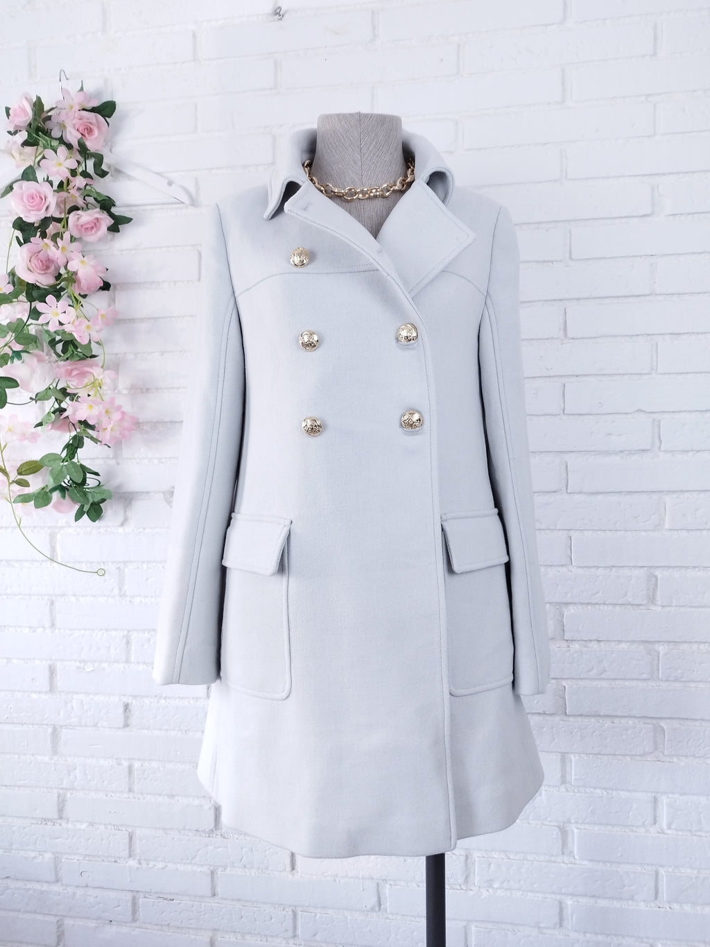 Manteau court en laine ZARA