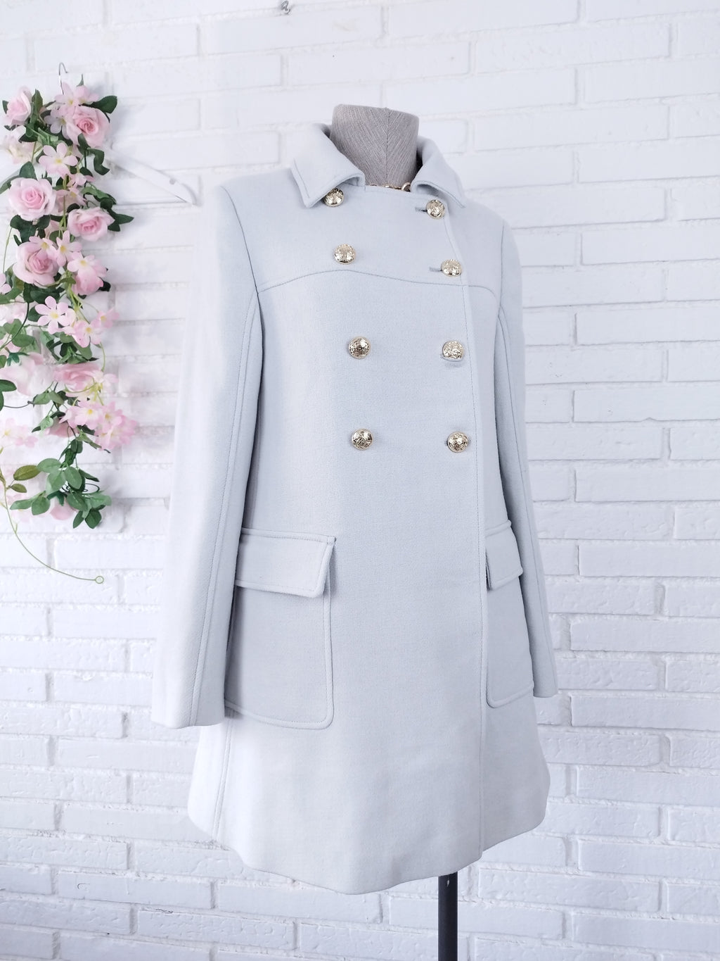 Manteau court en laine ZARA