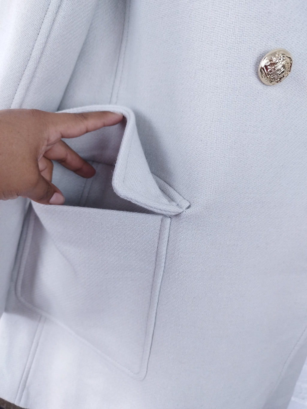 Manteau court en laine ZARA