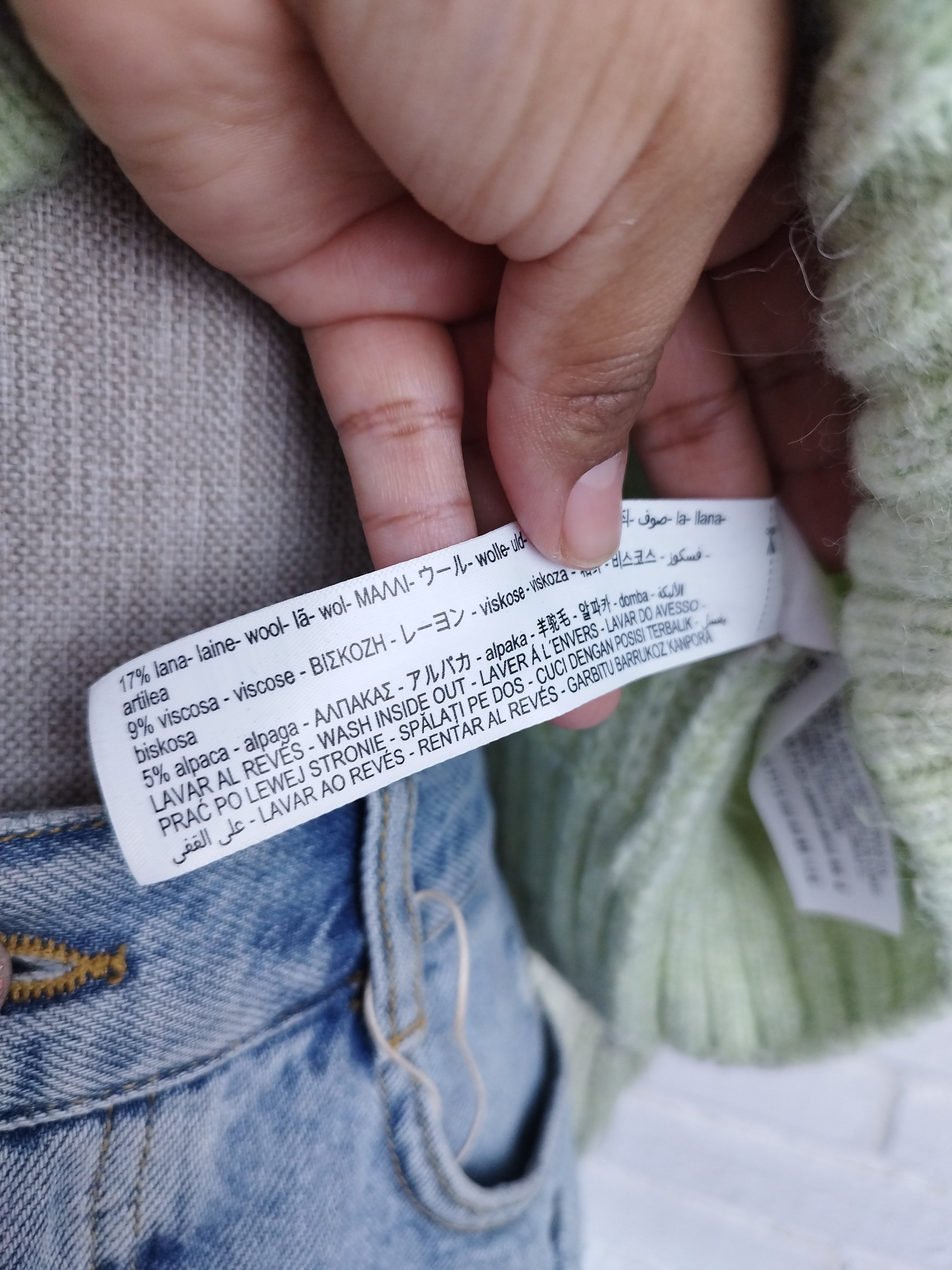 Pull en laine d'alpaga côtelée MASSIMO DUTTI