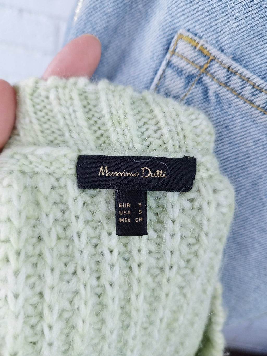 Pull en laine d'alpaga côtelée MASSIMO DUTTI