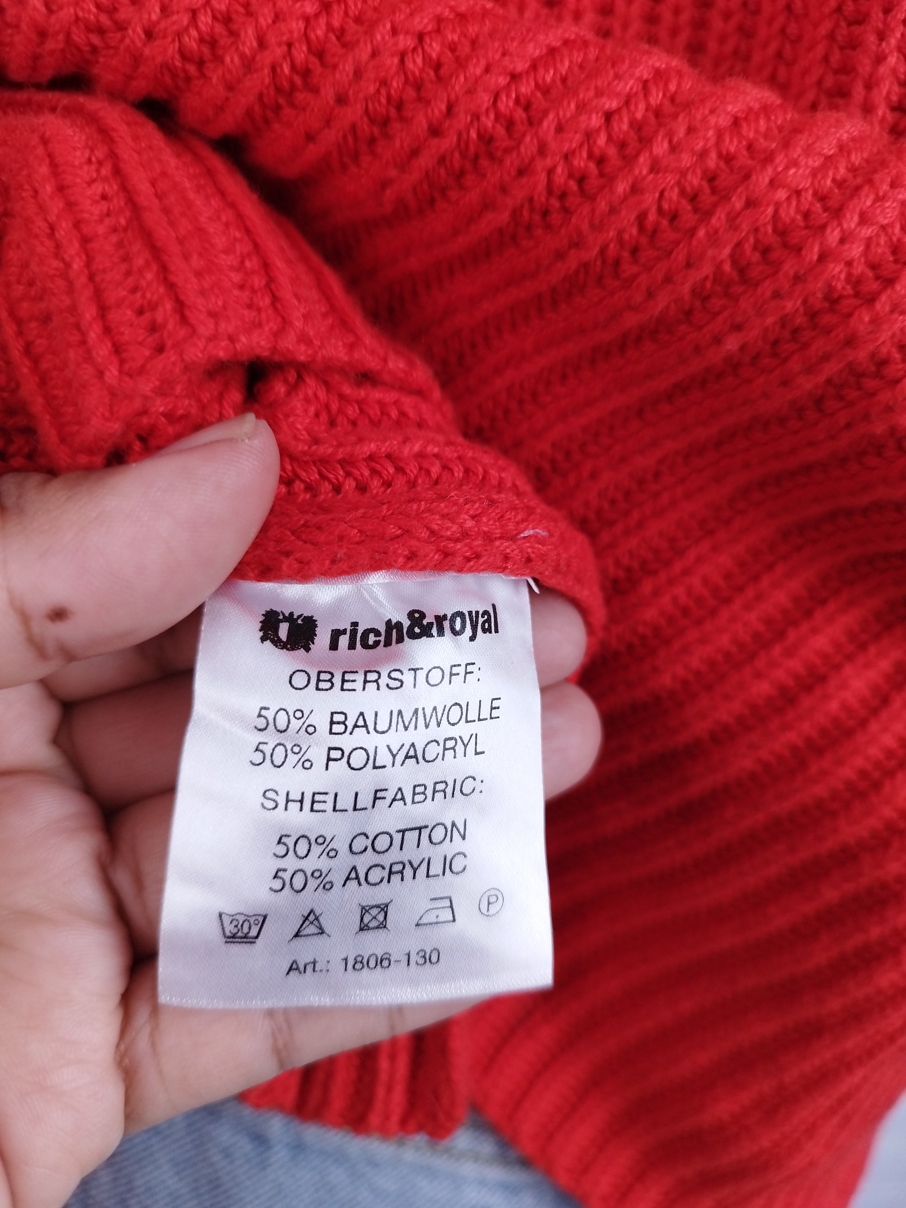 Jersey de coton côtelé RICH &amp; ROYAL