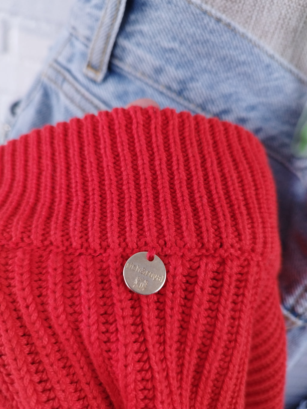 Jersey de coton côtelé RICH &amp; ROYAL