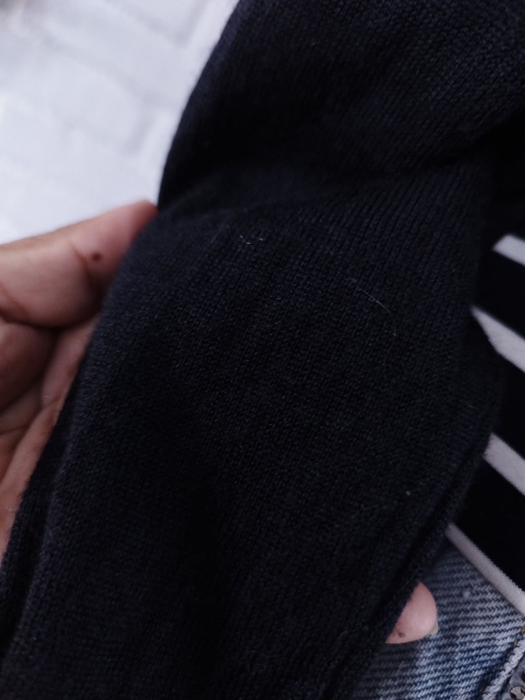 Christian Dior Blazer — Classic Cut, Striped Front & Cotton-Wool-Silk Blend