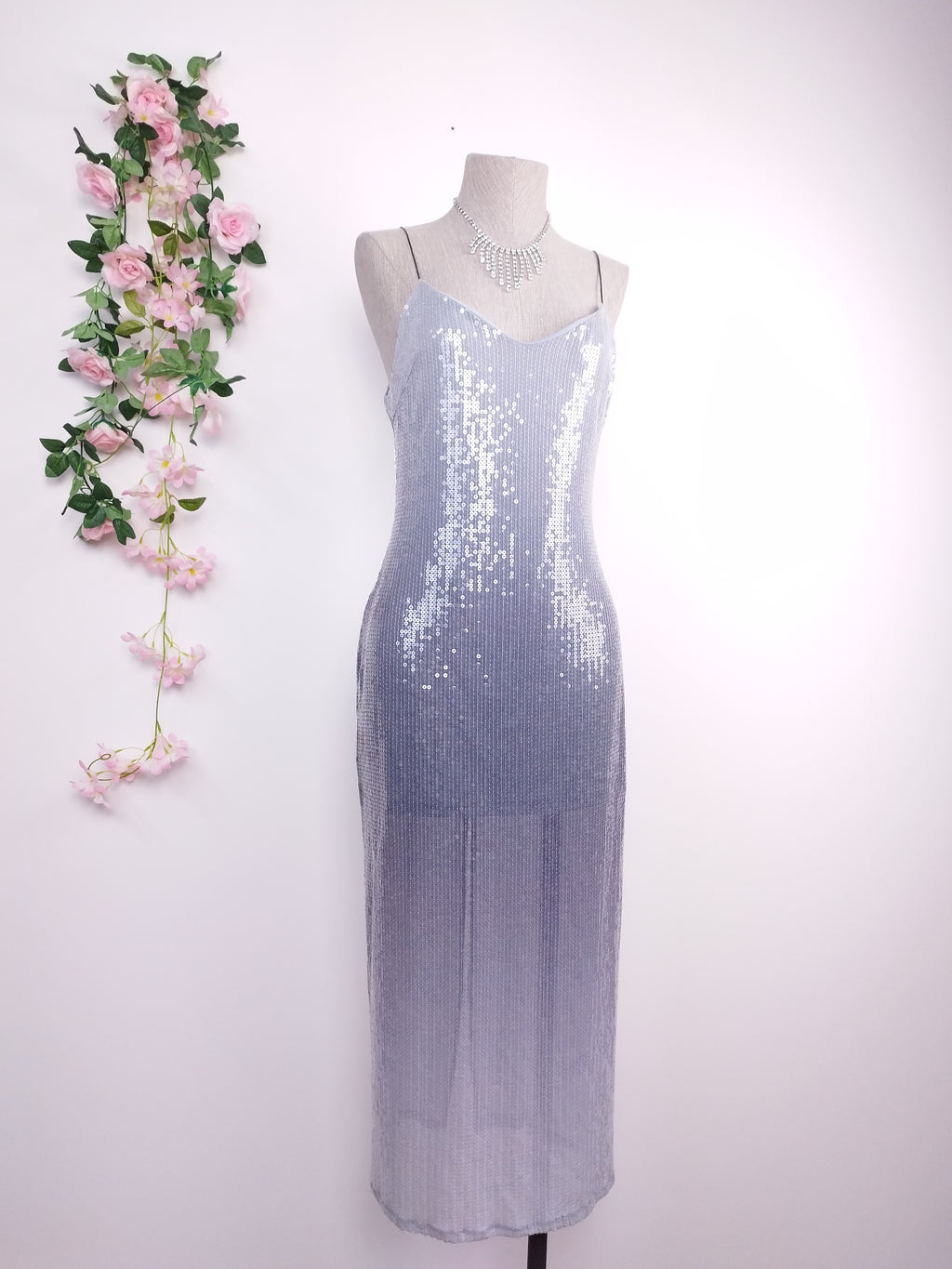 Robe de soirée lingerie à sequins ZARA