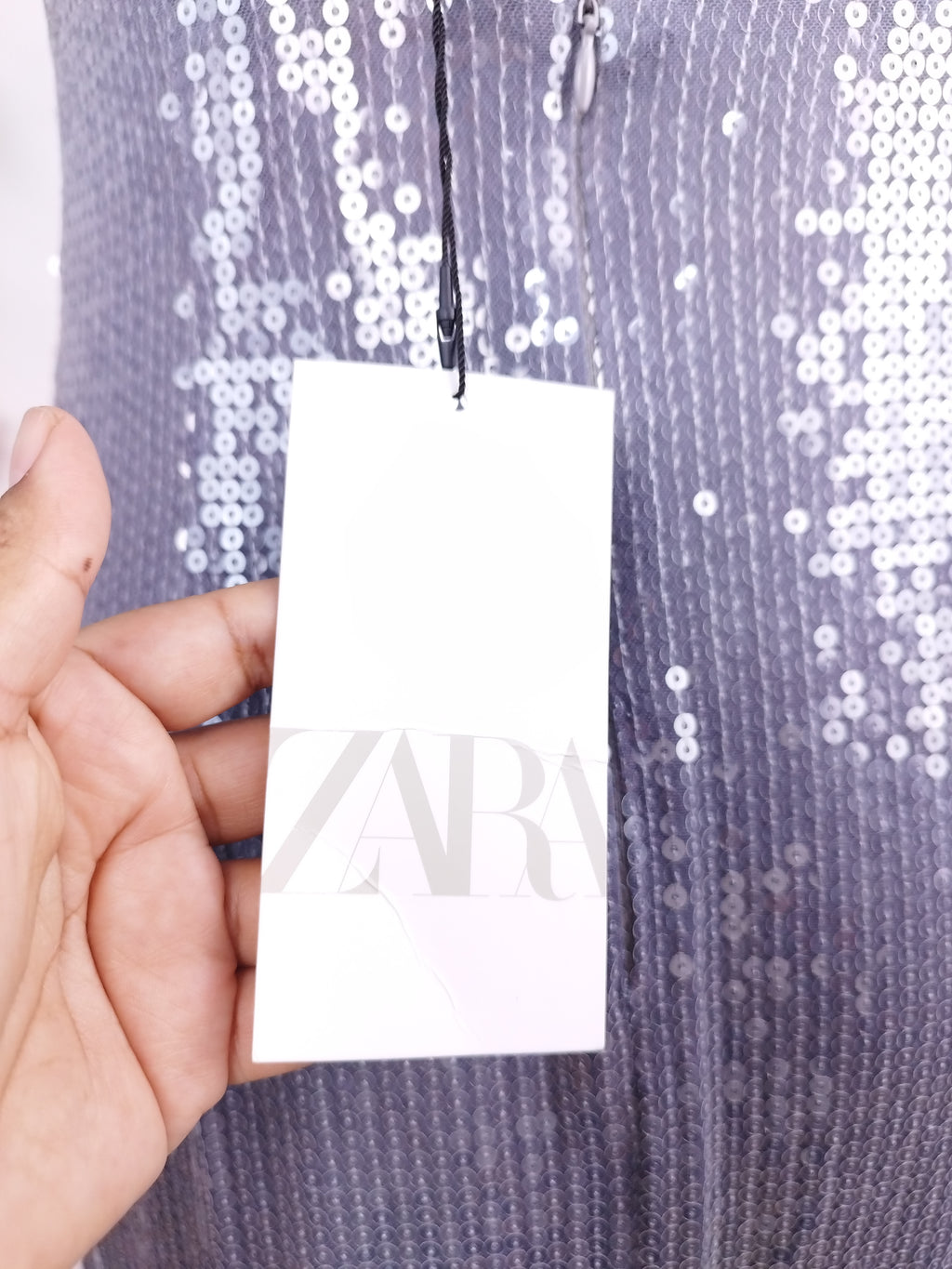 Robe de soirée lingerie à sequins ZARA