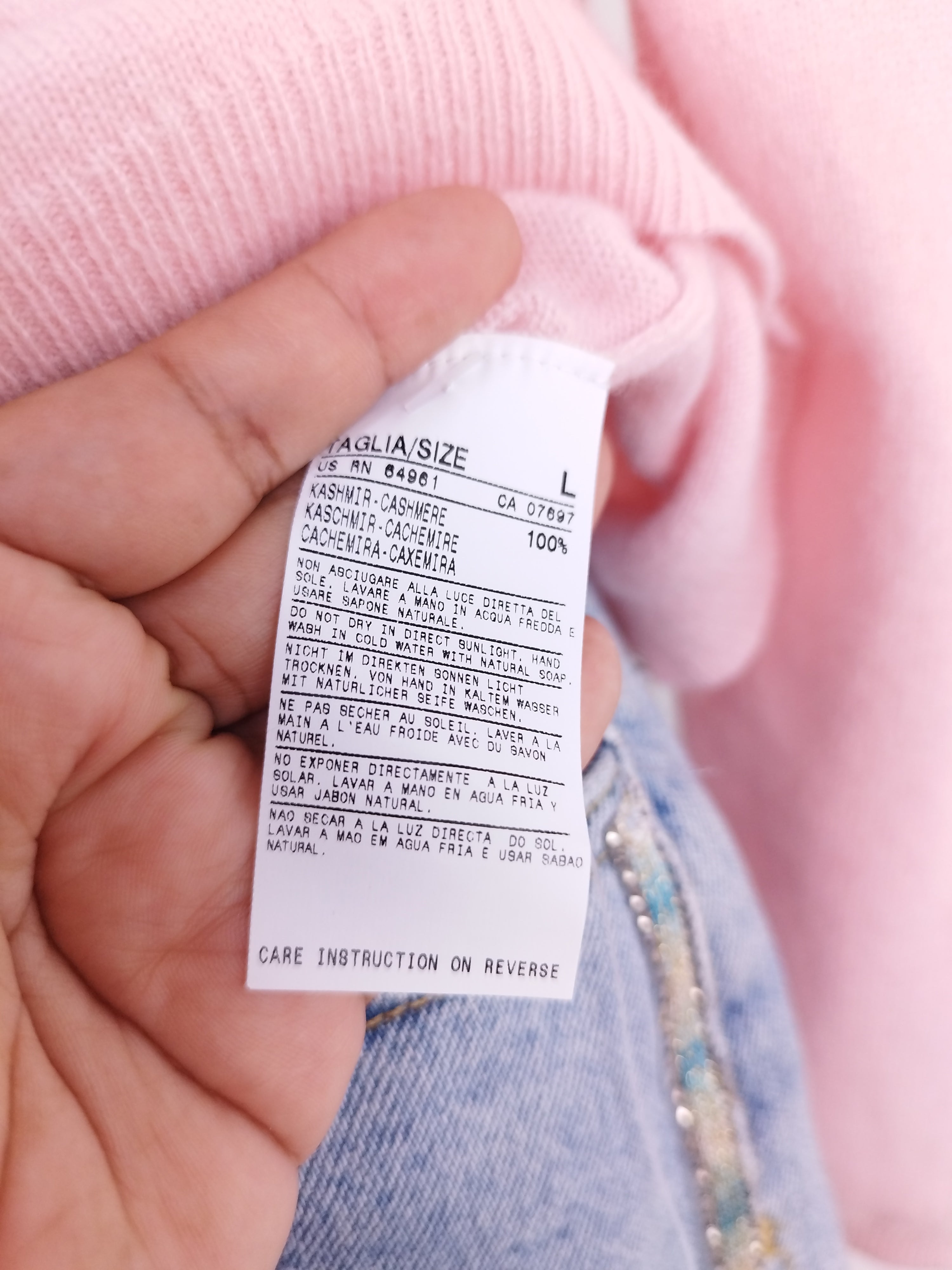 Pull UNITED COLORS OF BENETTON 100% Cachemire