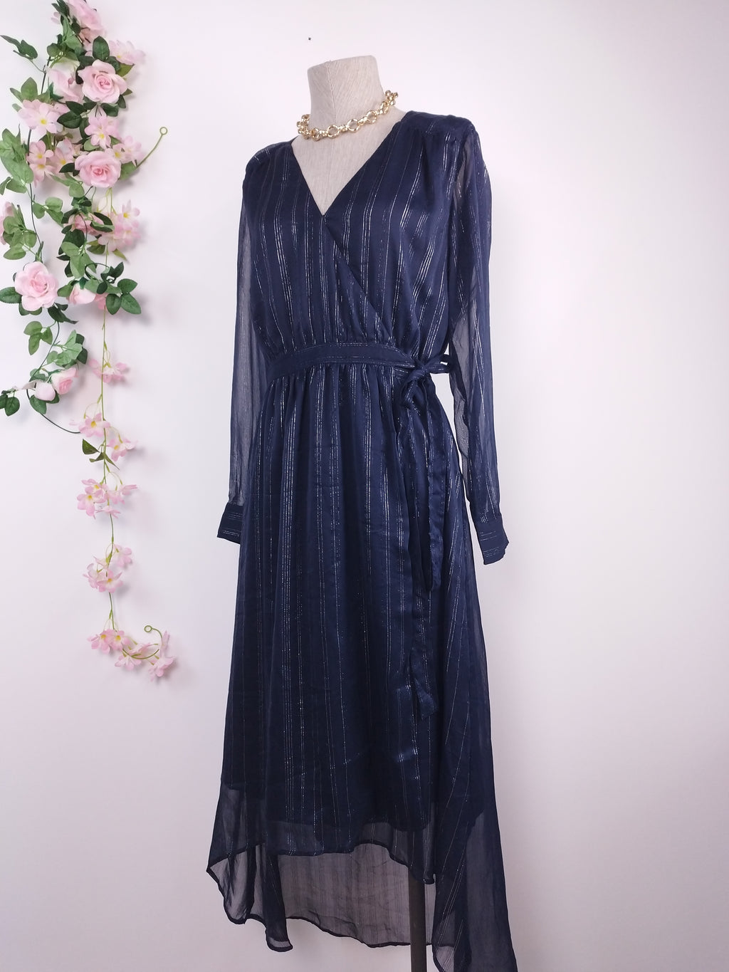 Robe de soirée SCOTCH &amp; SODA, coupe portefeuille asymétrique