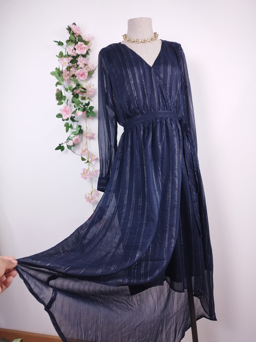 Robe de soirée SCOTCH &amp; SODA, coupe portefeuille asymétrique