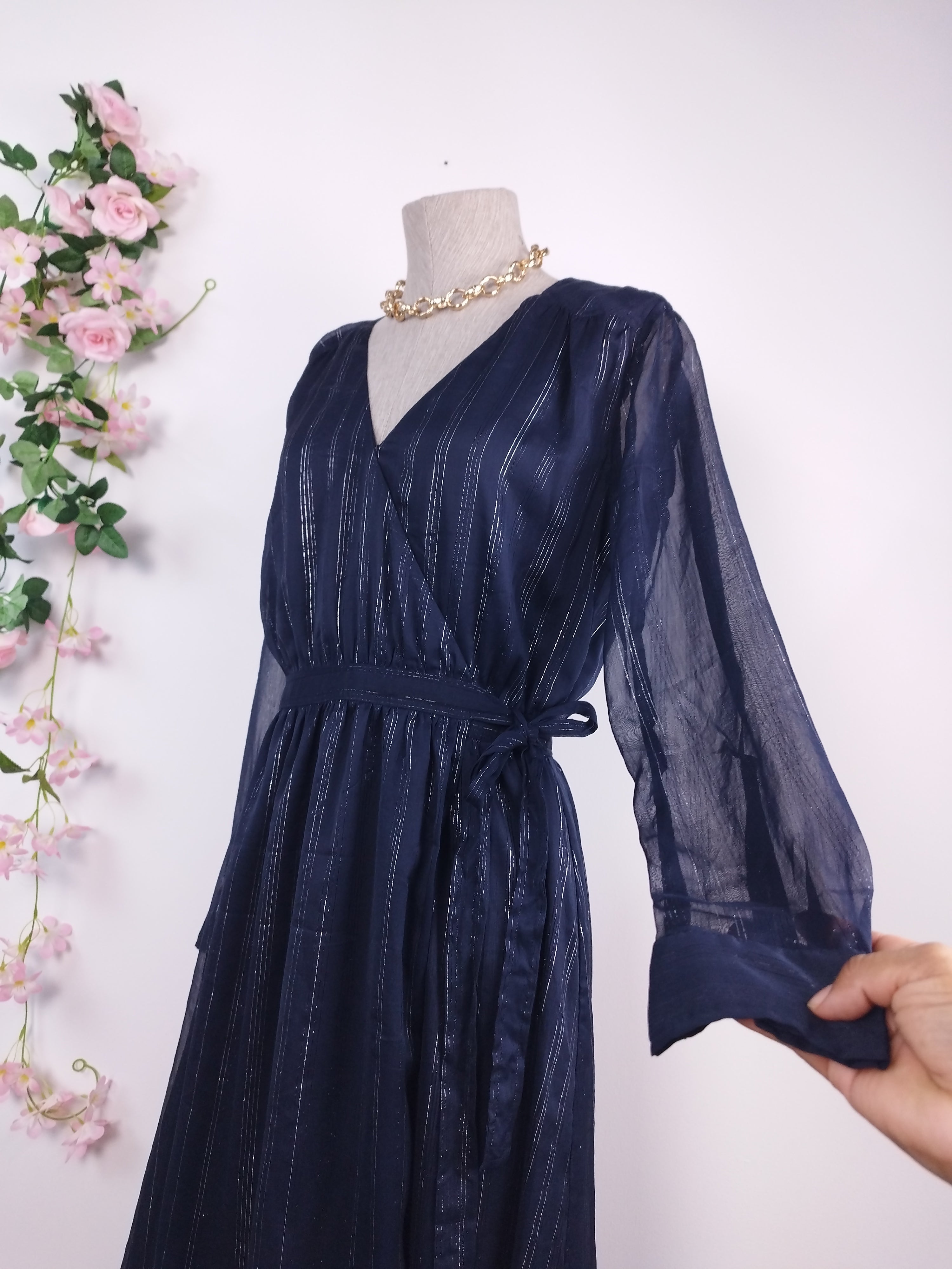 Robe de soirée SCOTCH &amp; SODA, coupe portefeuille asymétrique