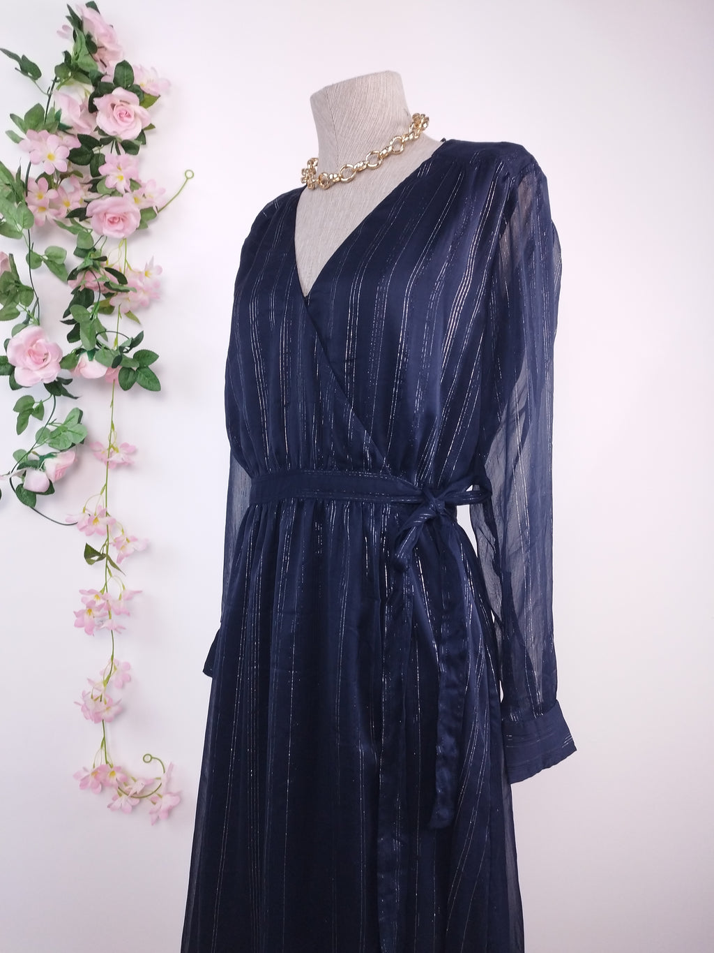 Robe de soirée SCOTCH &amp; SODA, coupe portefeuille asymétrique