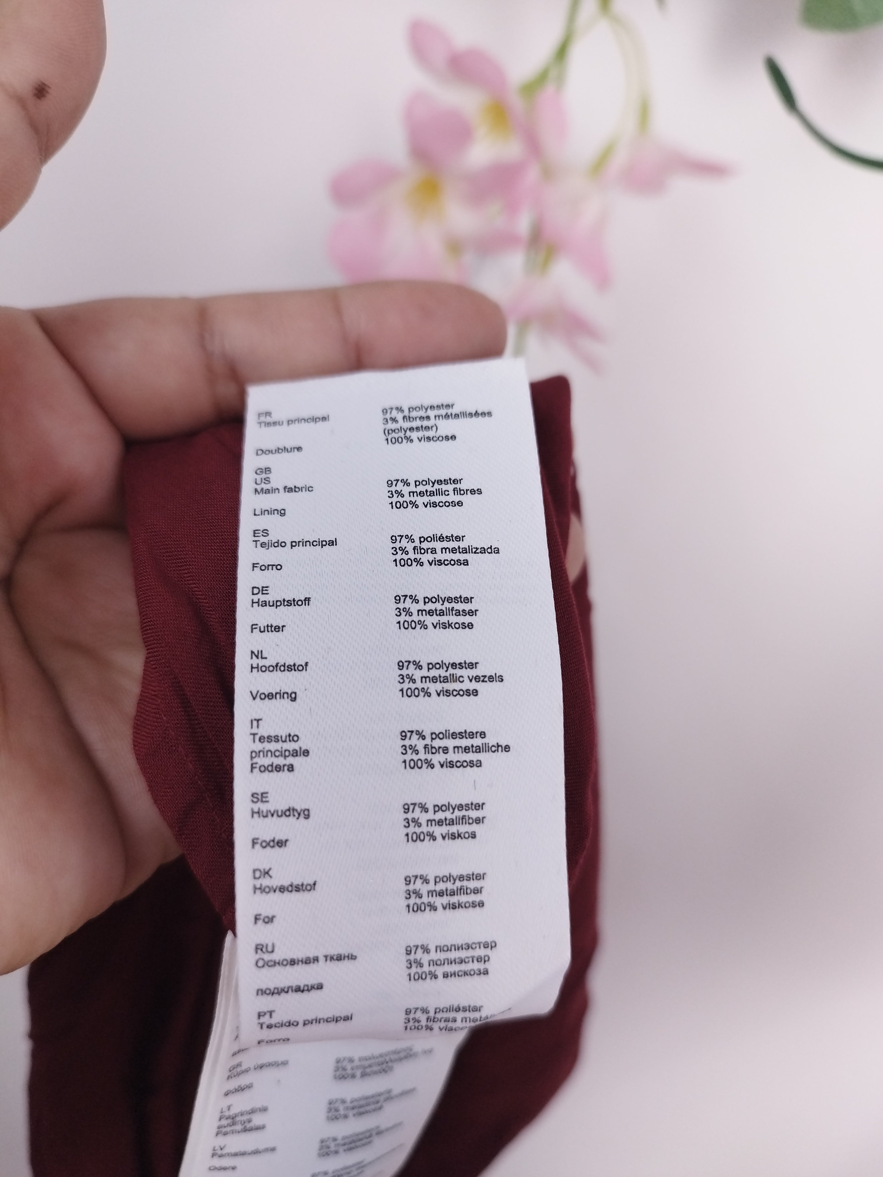 Jupe midi MAJE avec fils métalliques