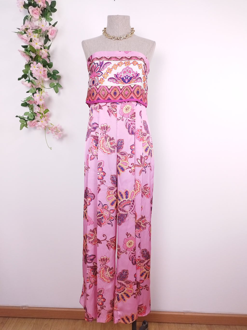 Mono ZARA Largo Satinado elegante Fiesta