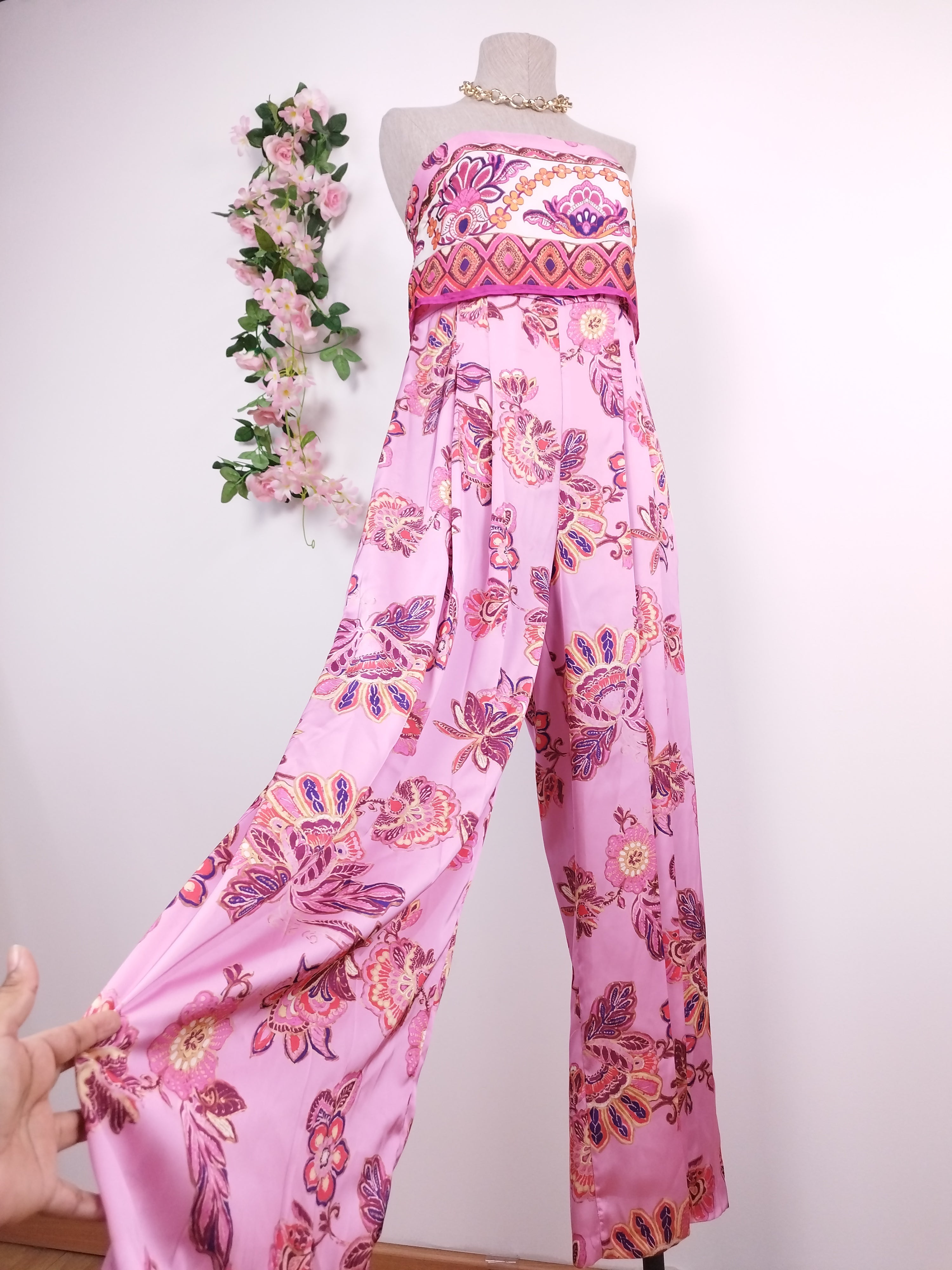 Mono ZARA Largo Satinado elegante Fiesta