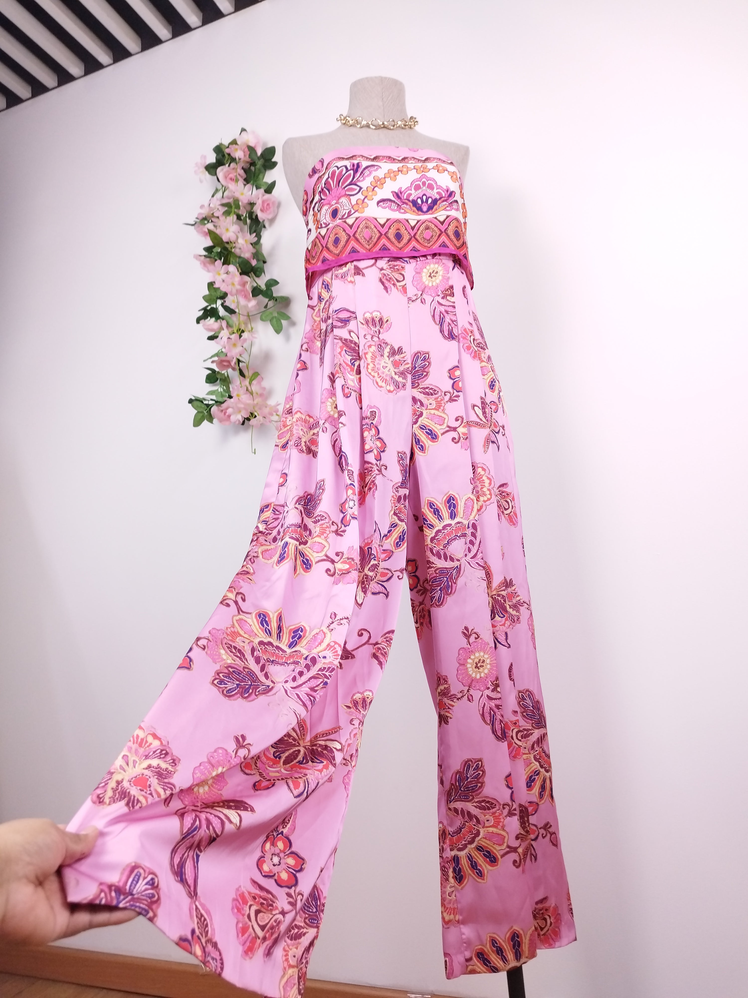 Mono ZARA Largo Satinado elegante Fiesta