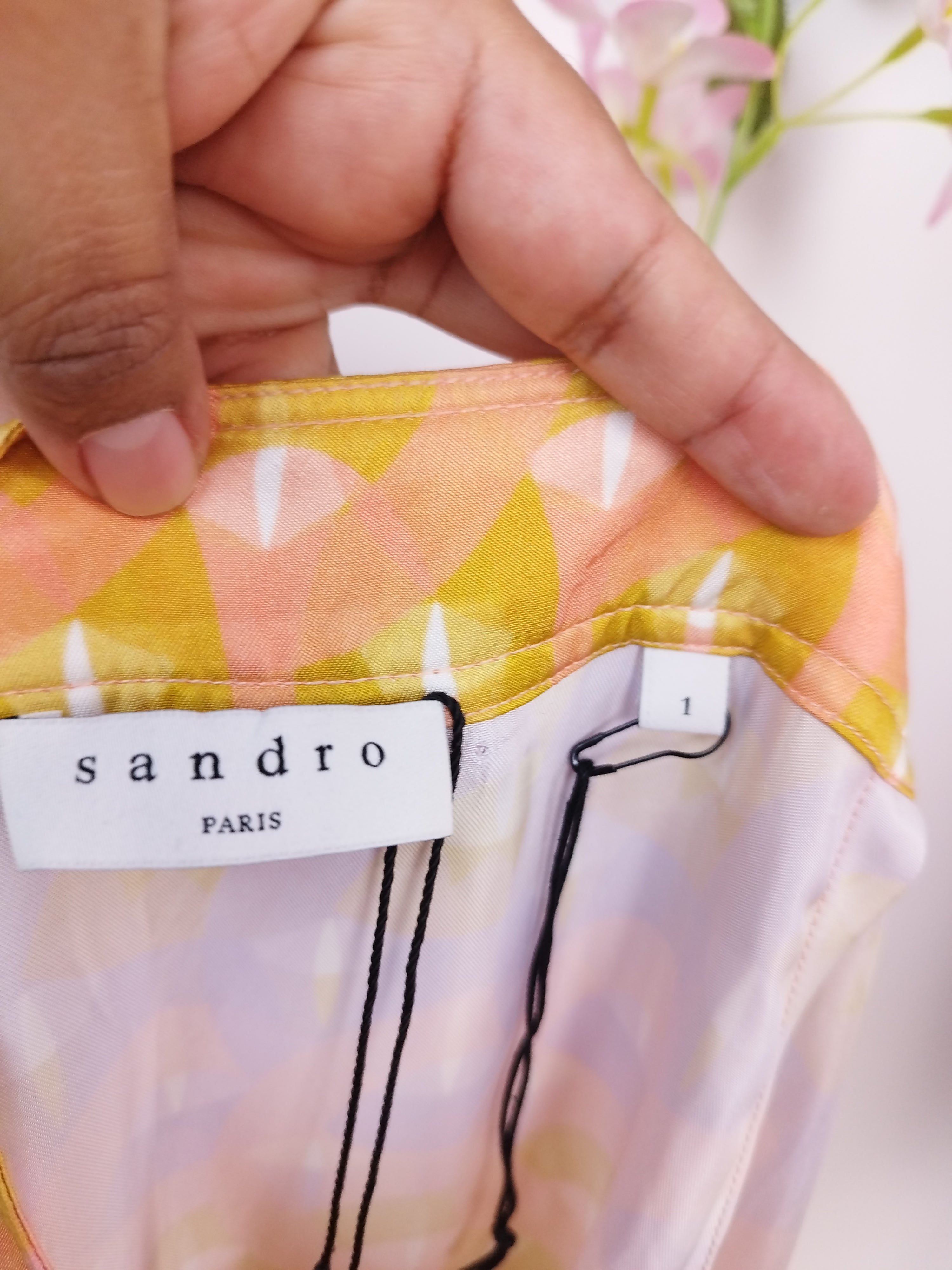 Jupe midi satinée style Ibiza SANDRO