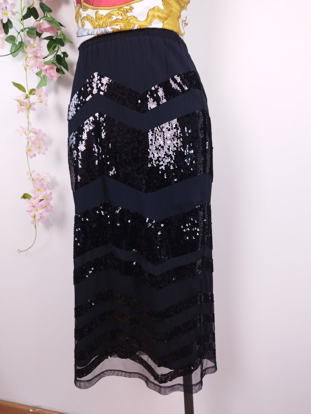 Ensemble jupe de soirée à sequins