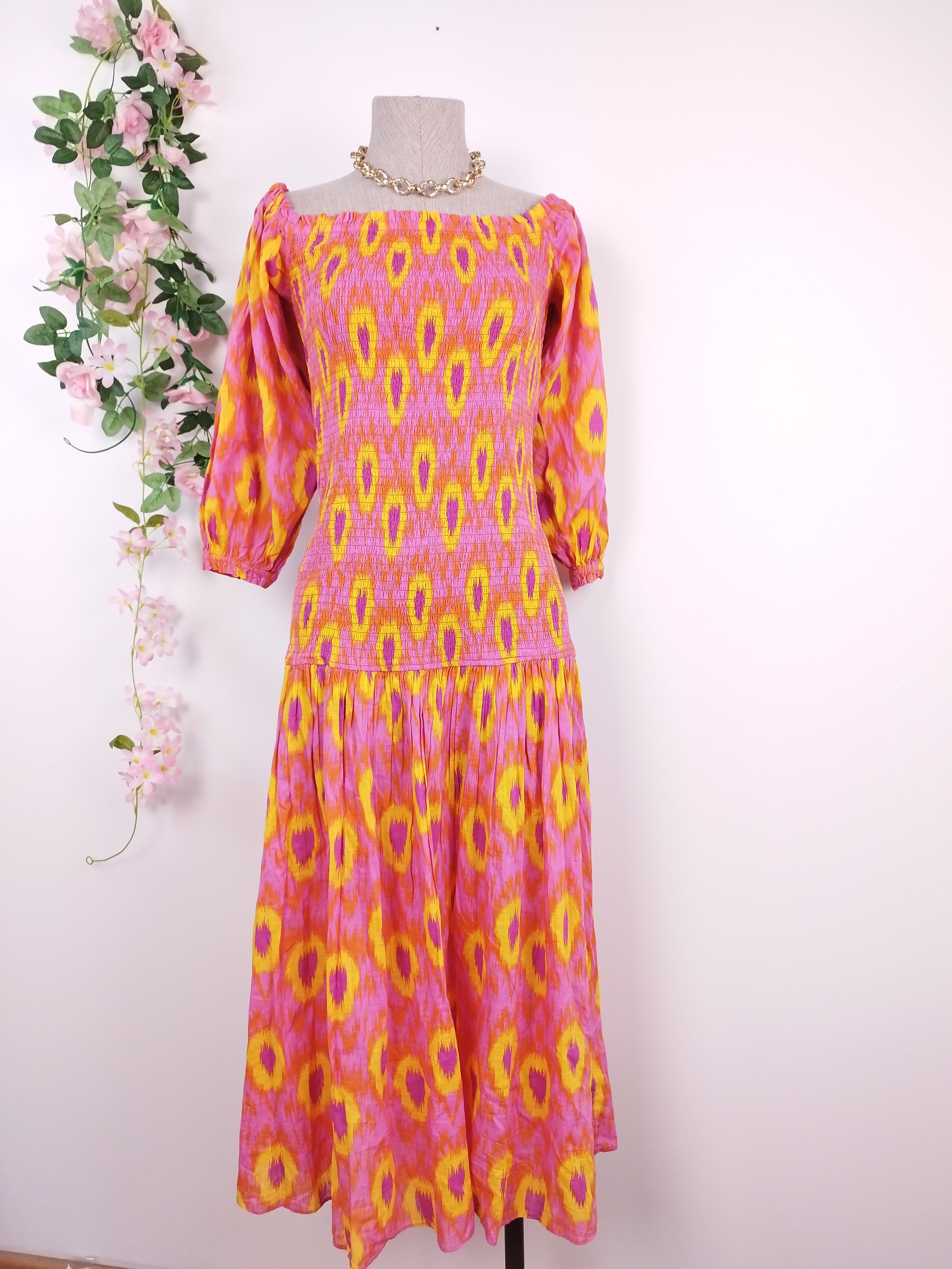 Robe longue d'été ZARA 100% coton