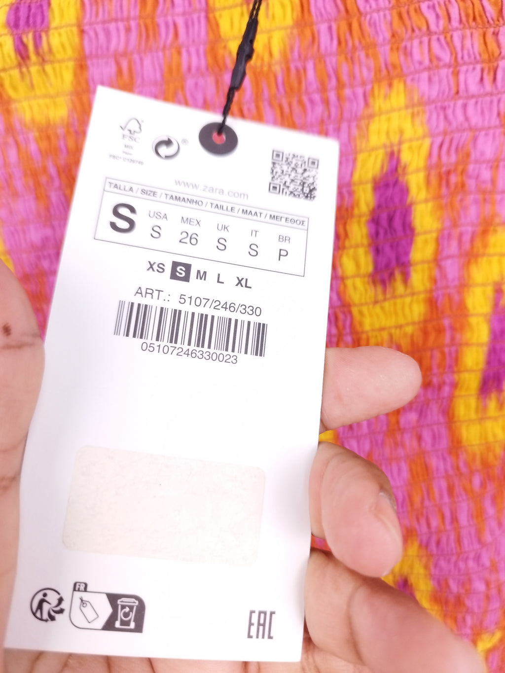 Robe longue d'été ZARA 100% coton