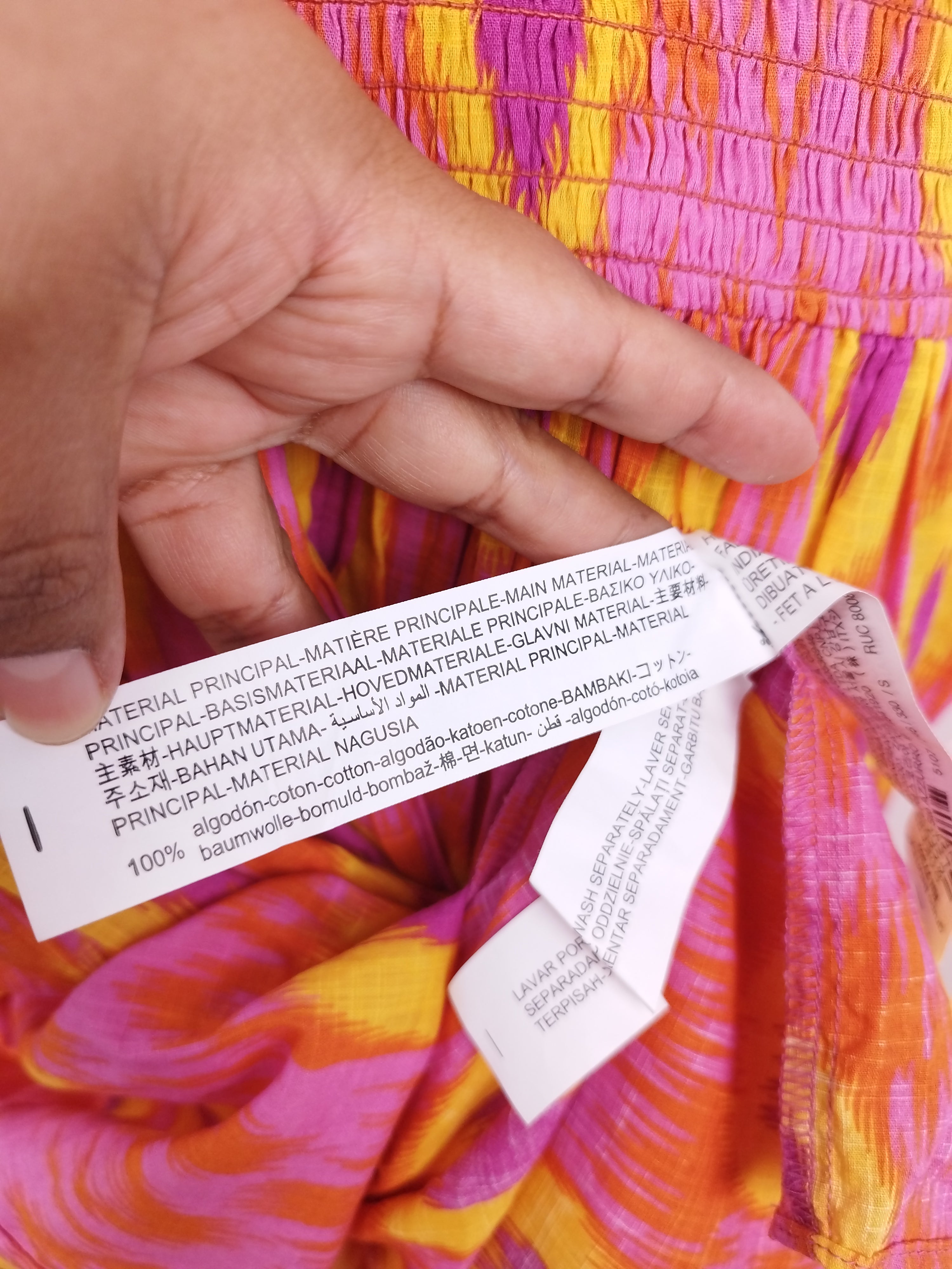 Robe longue d'été ZARA 100% coton