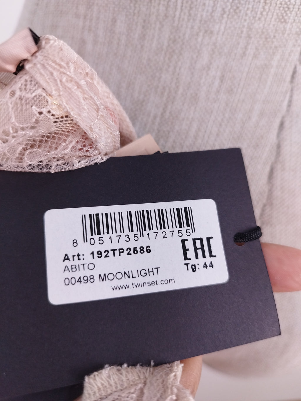 Robe romantique Ibiza en dentelle twin-set