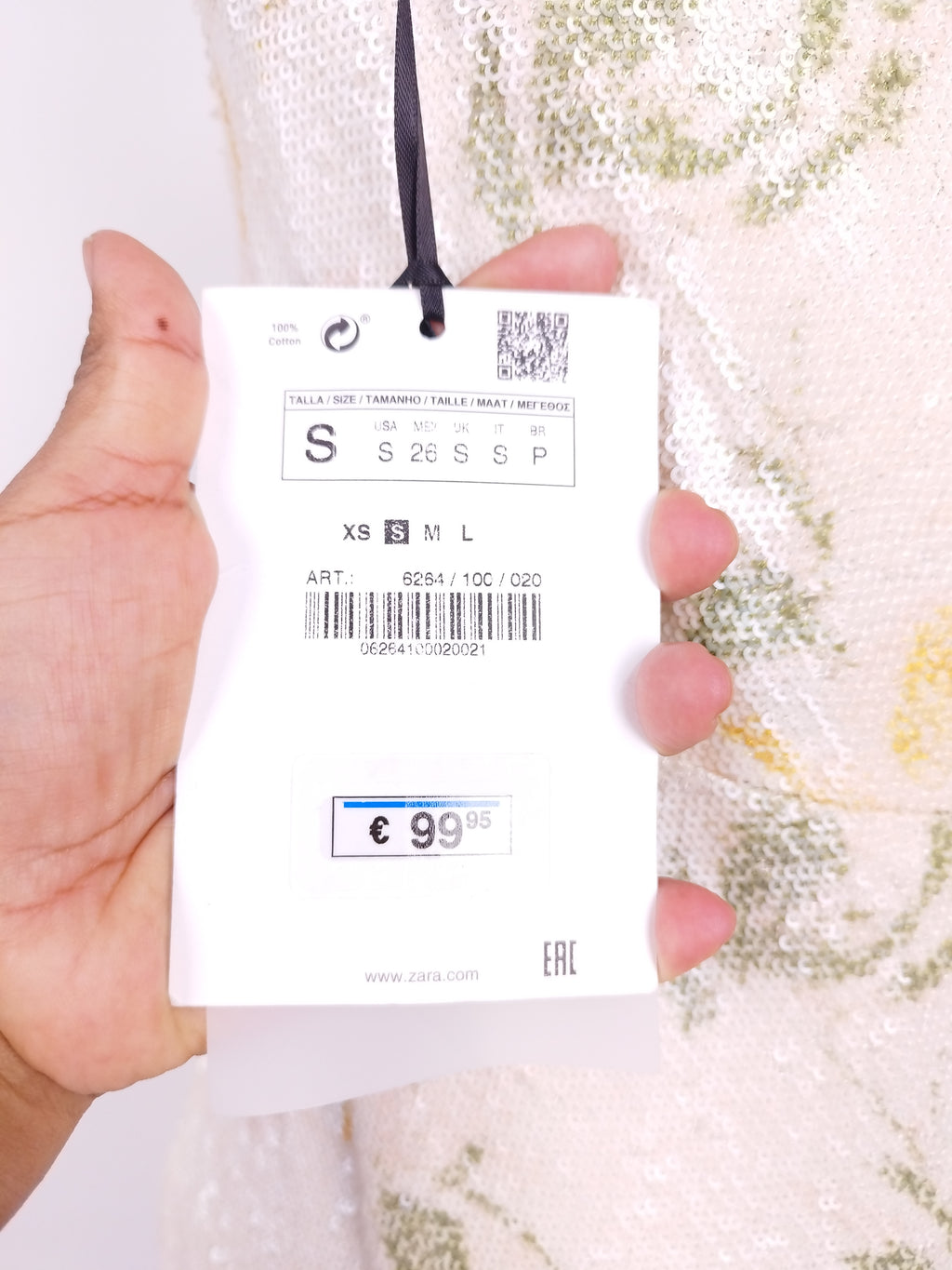 Robe de soirée Ibiza à sequins ZARA