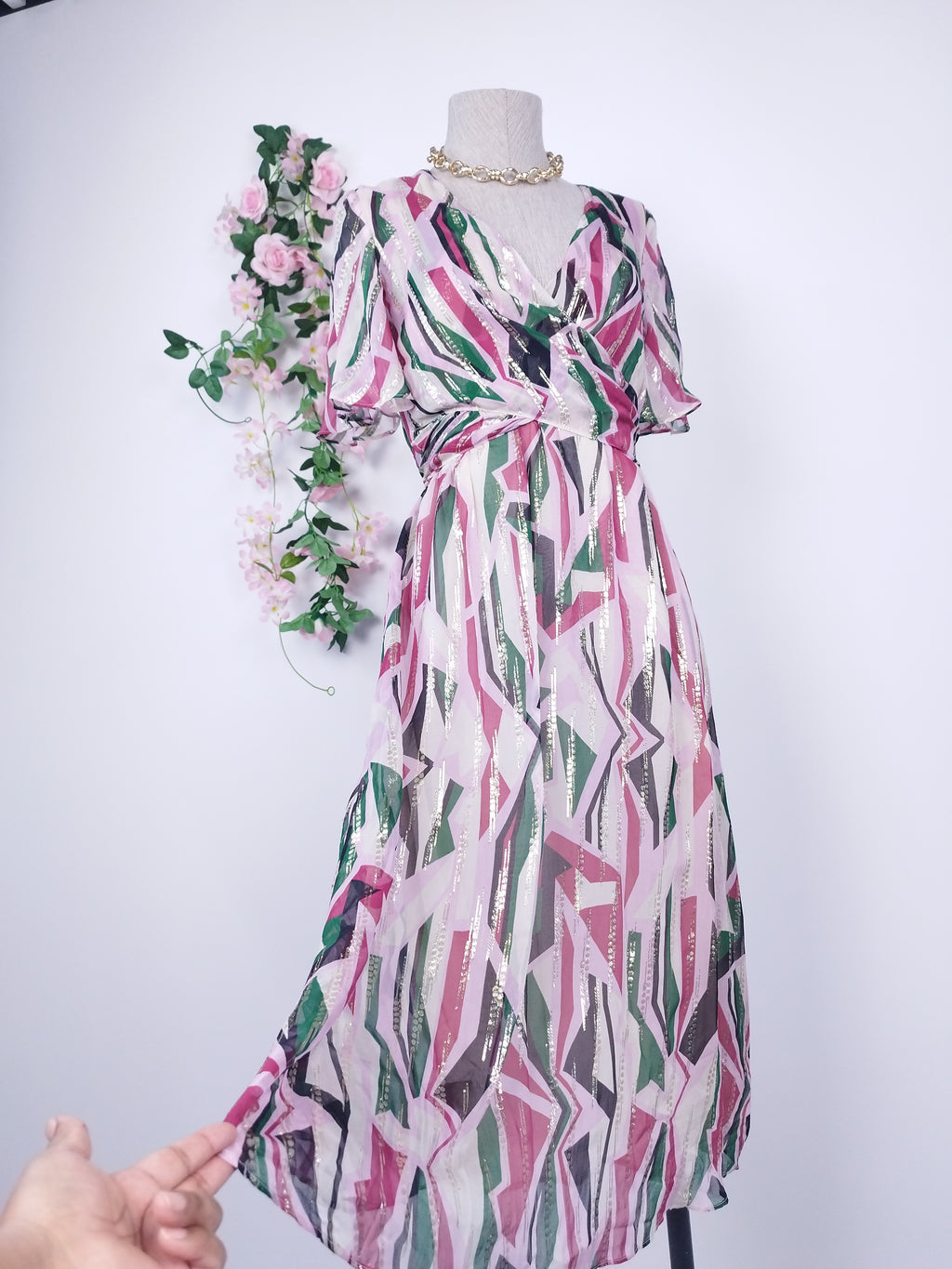 Robe de soirée longue portefeuille BA &amp; SH